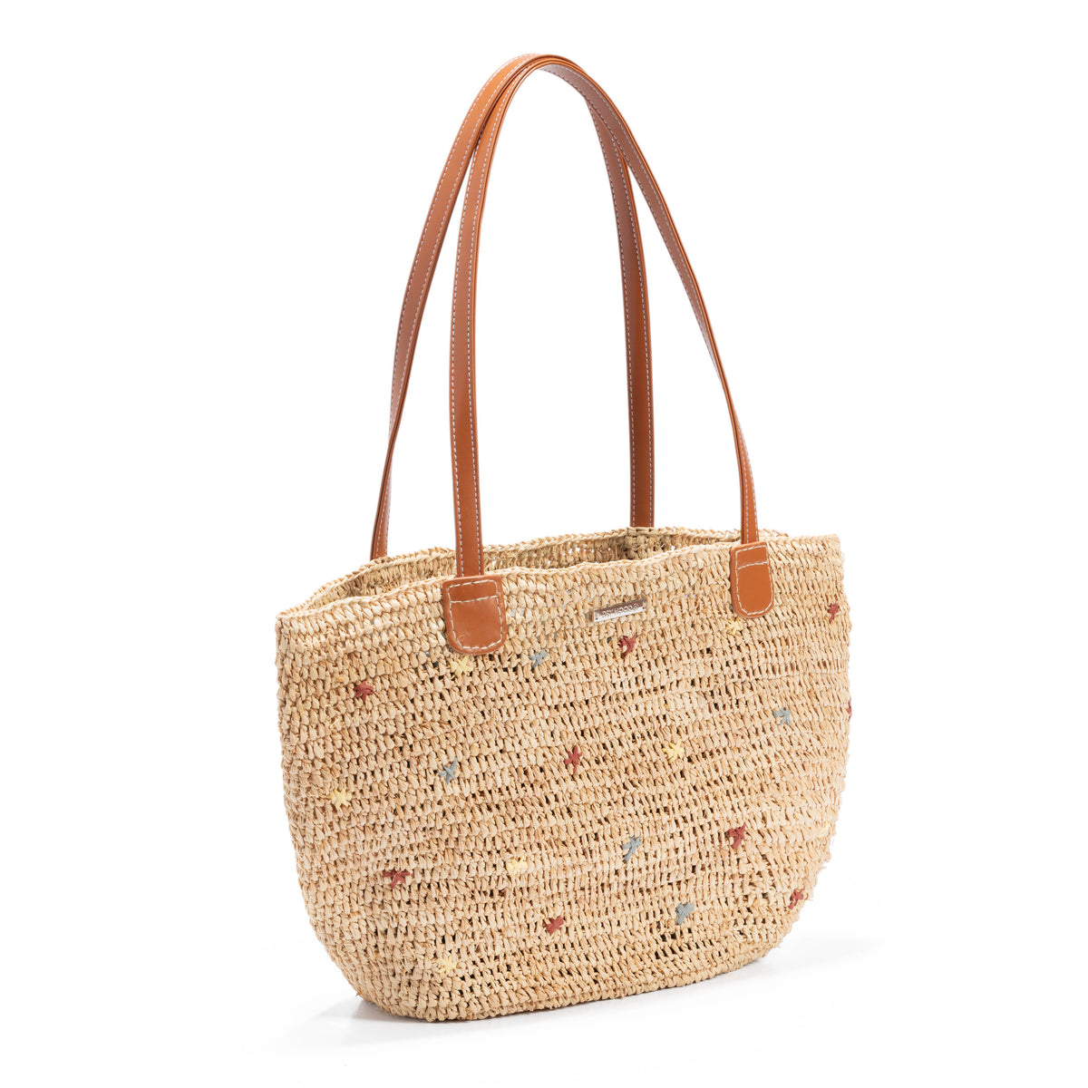 Bolso de paja puntos