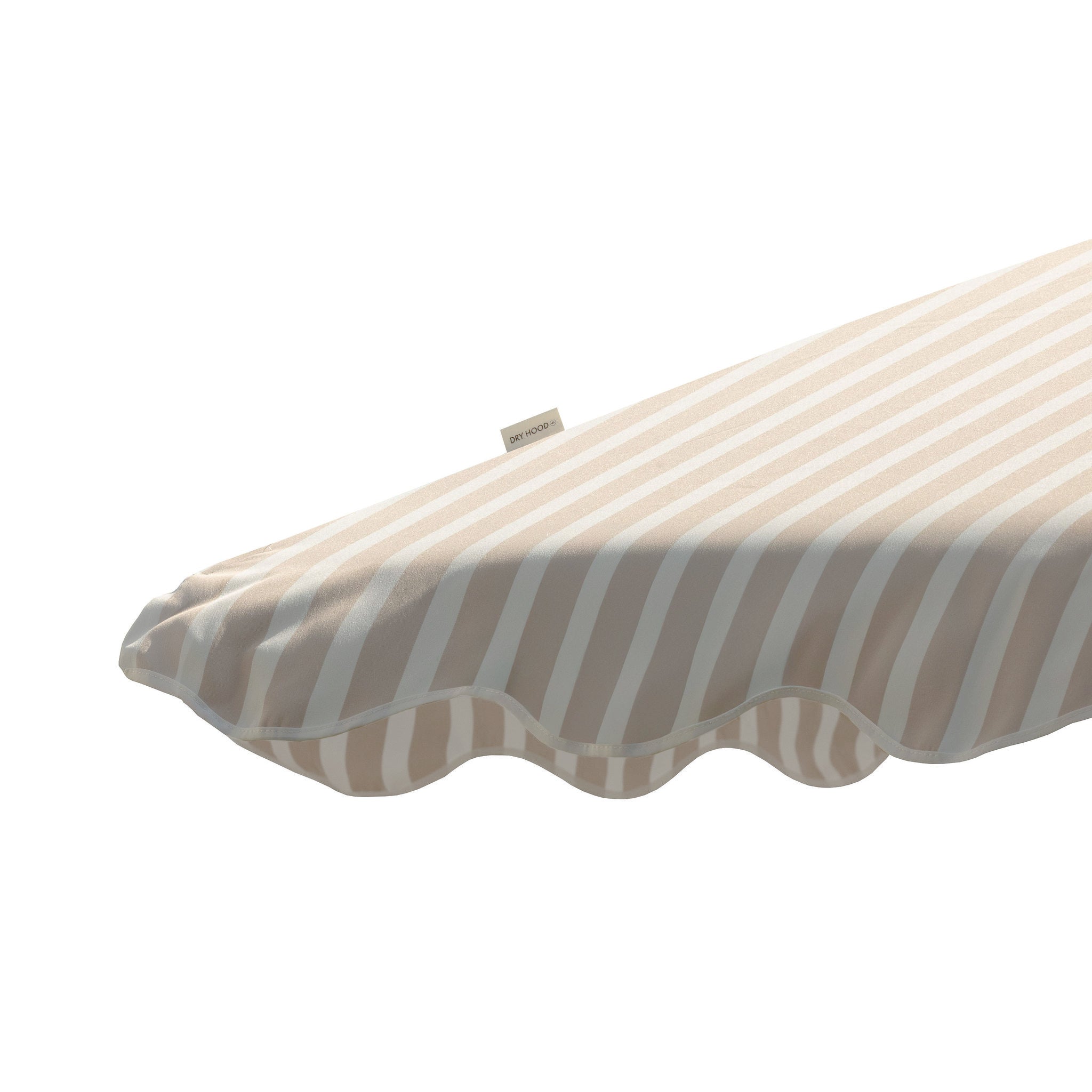 Quitasol de terraza beige lineas