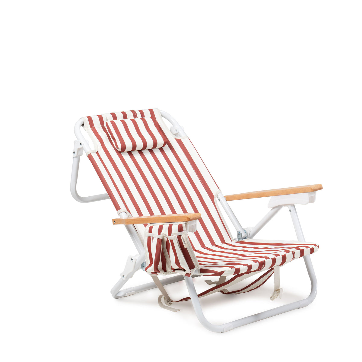 Silla playa Vintage Rojo Lineas