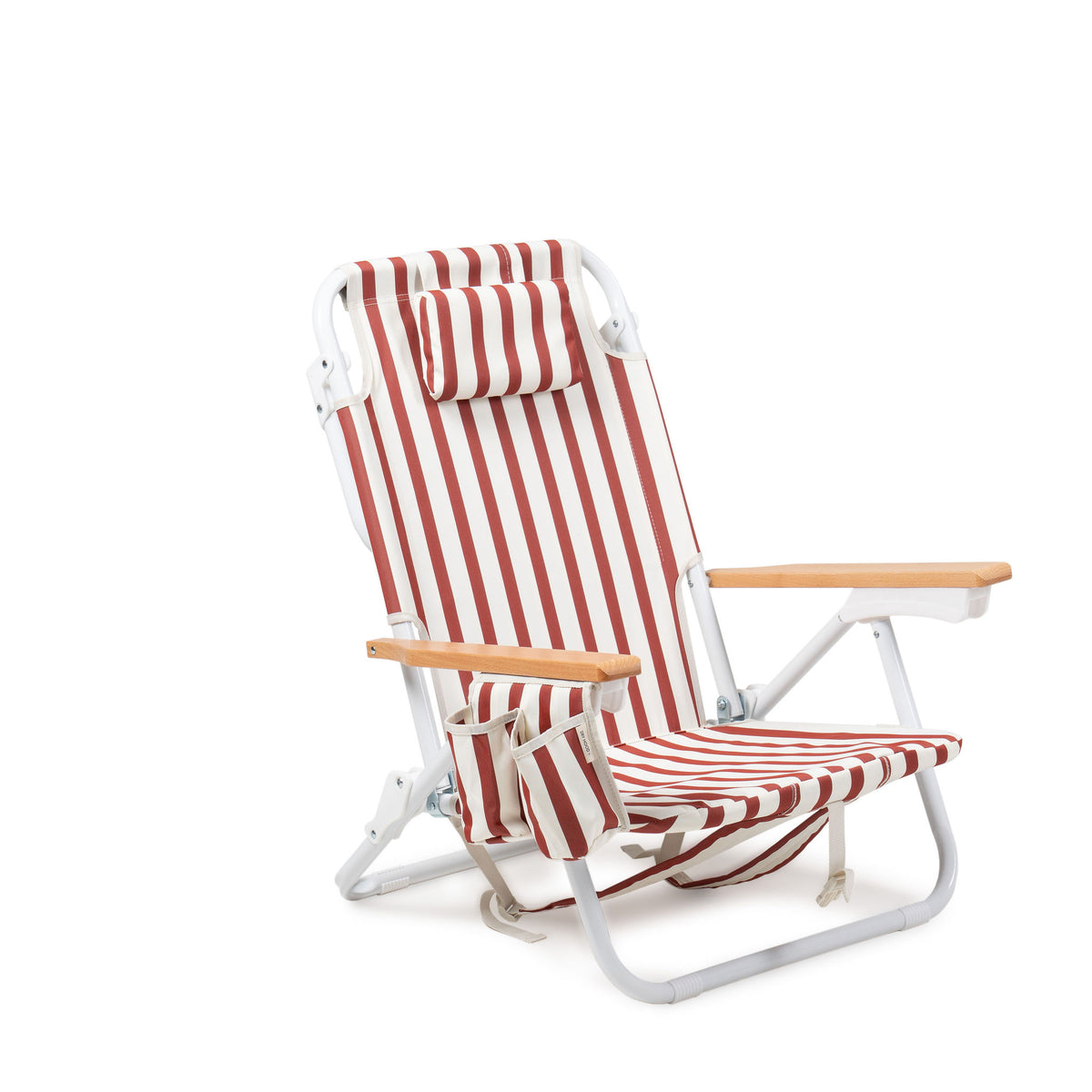 Silla playa Vintage Rojo Lineas