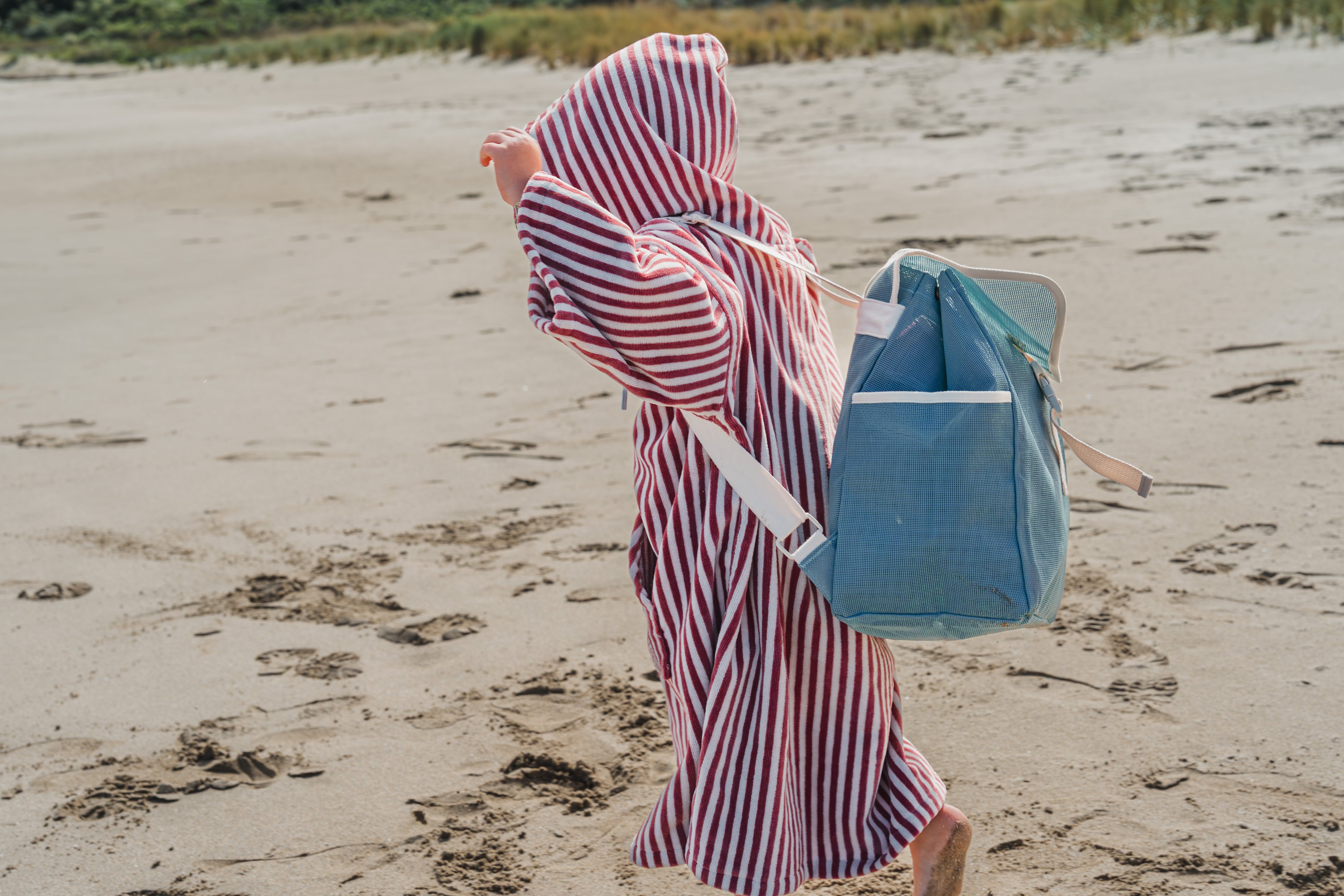 mochila de red kids de playa
