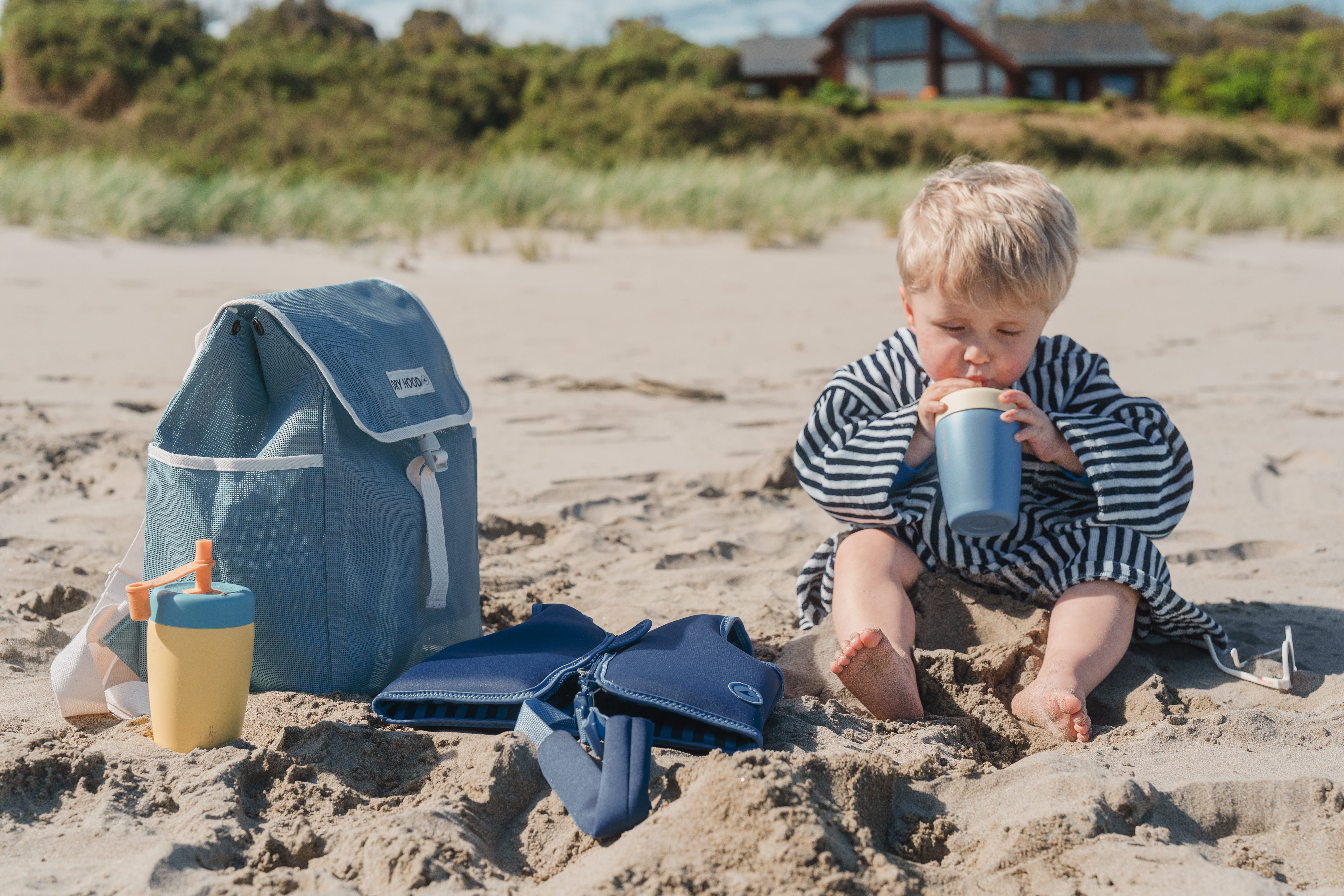 mochila para niños de playa