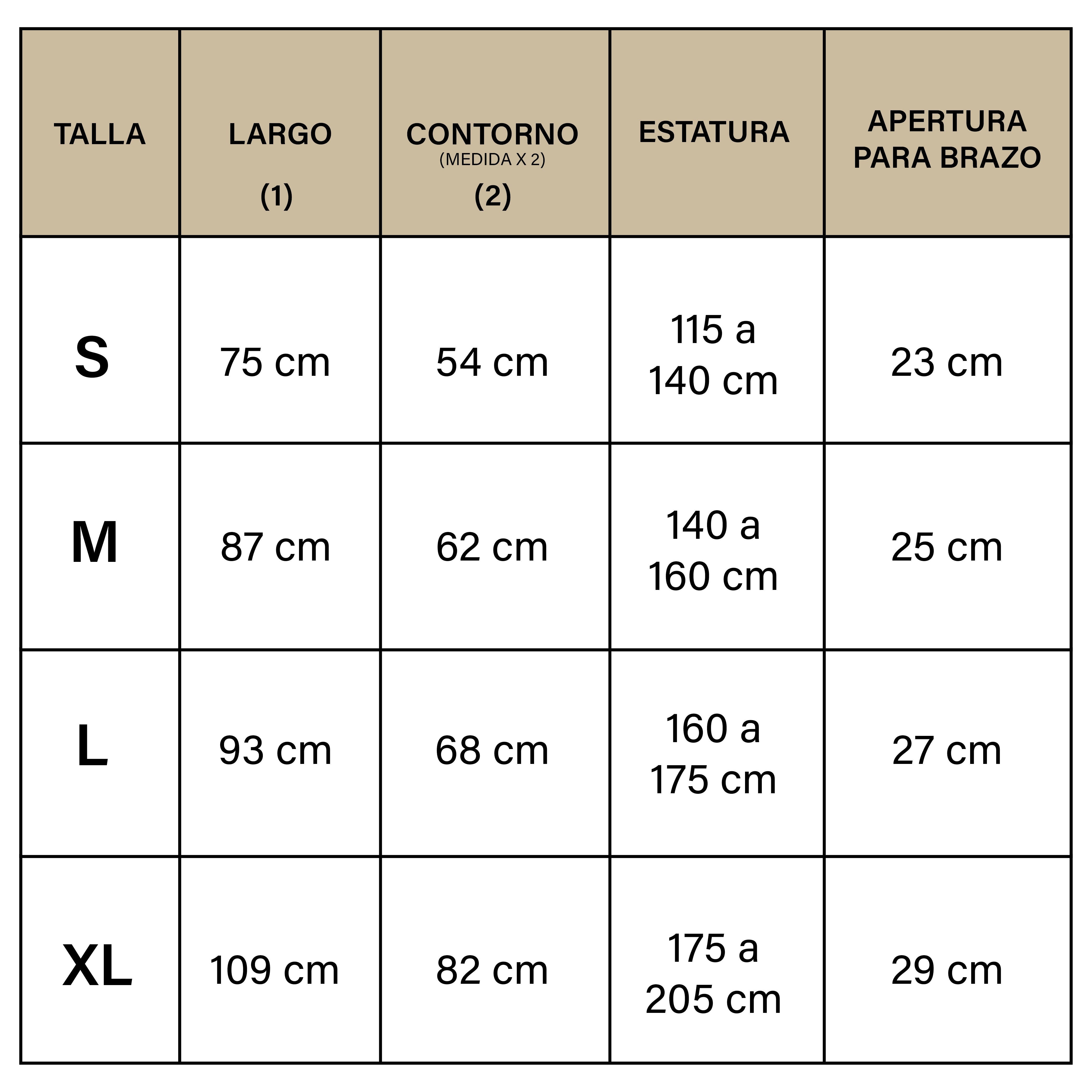 Medidas poncho toalla