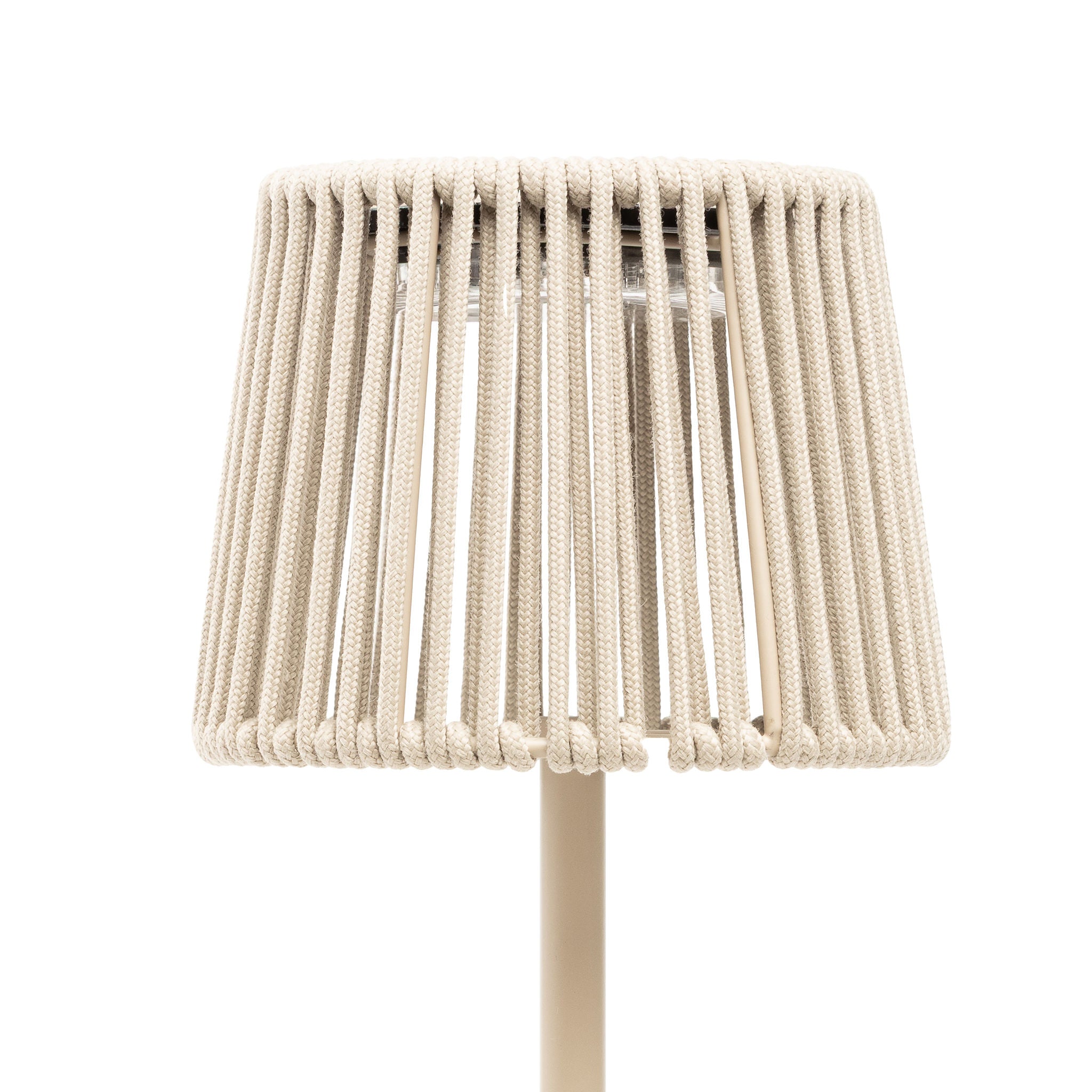 Lampara de mesa led beige
