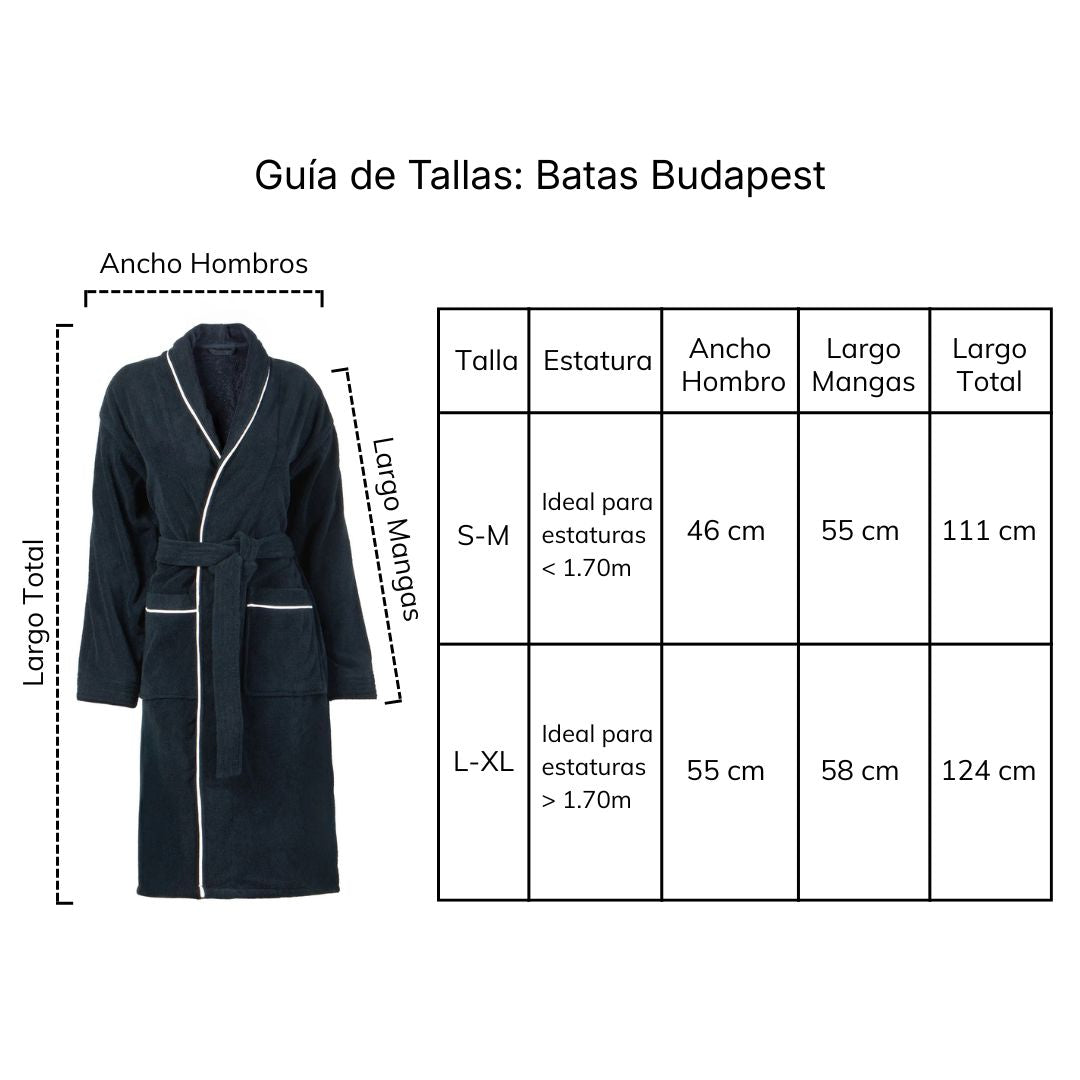 medidas batas de baño