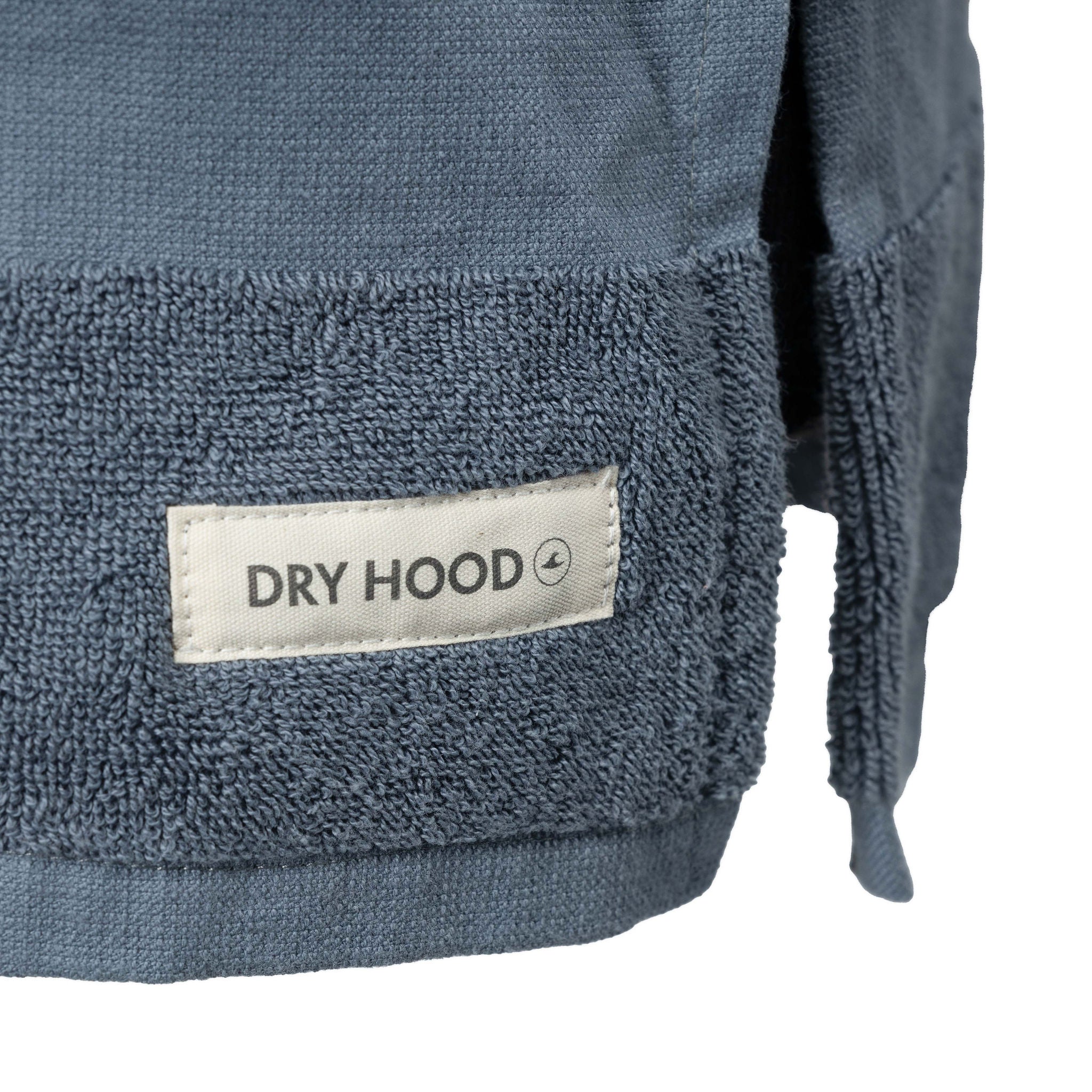 Poncho toalla azul niños