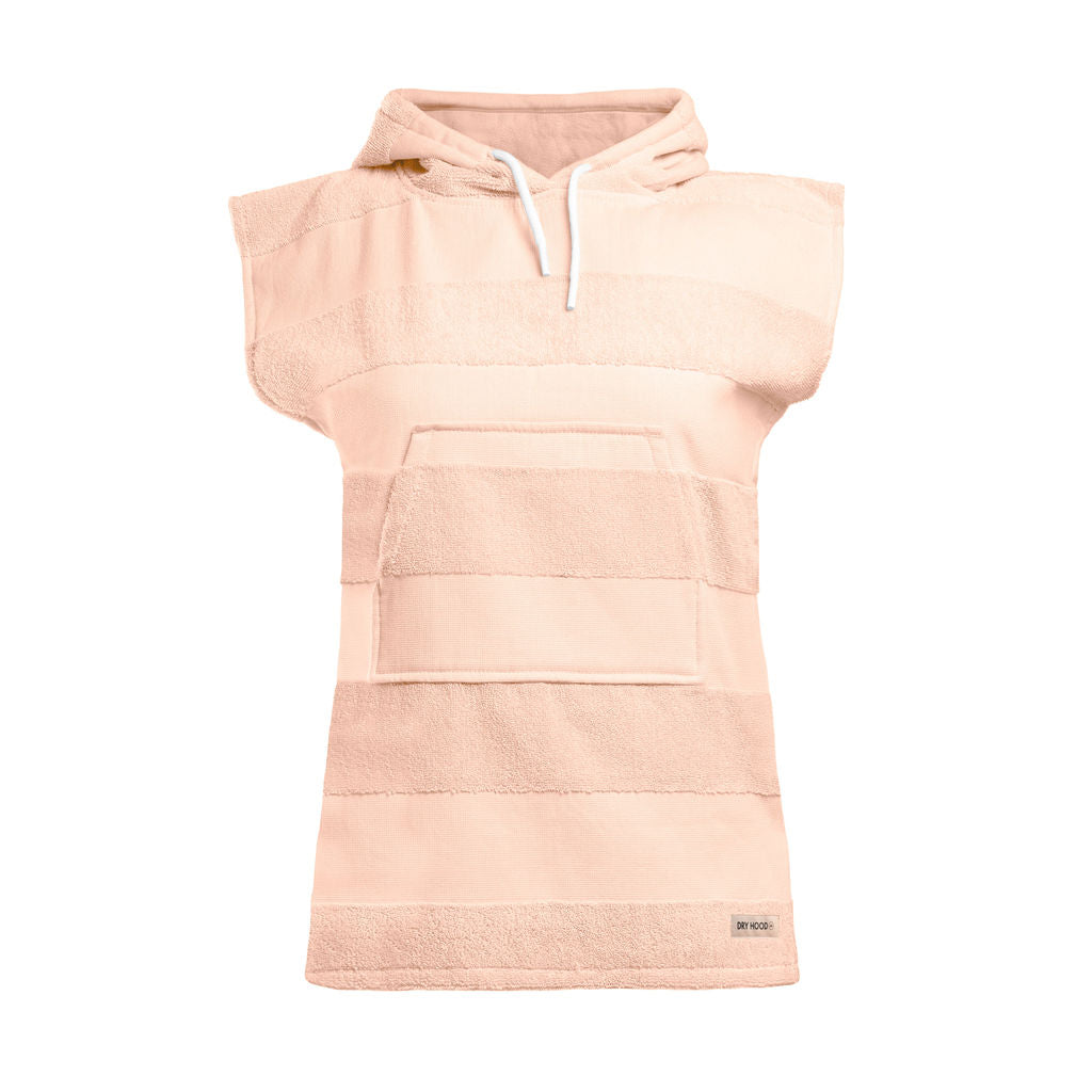 Poncho toalla rosado