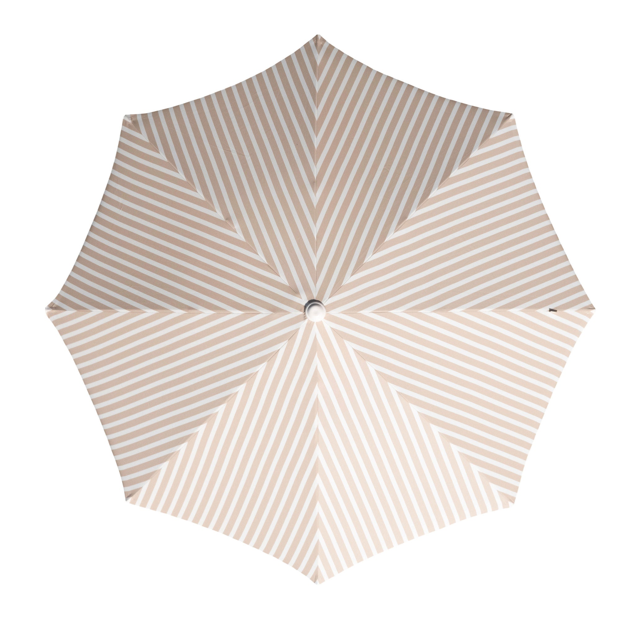 Quitasol de terraza beige lineas