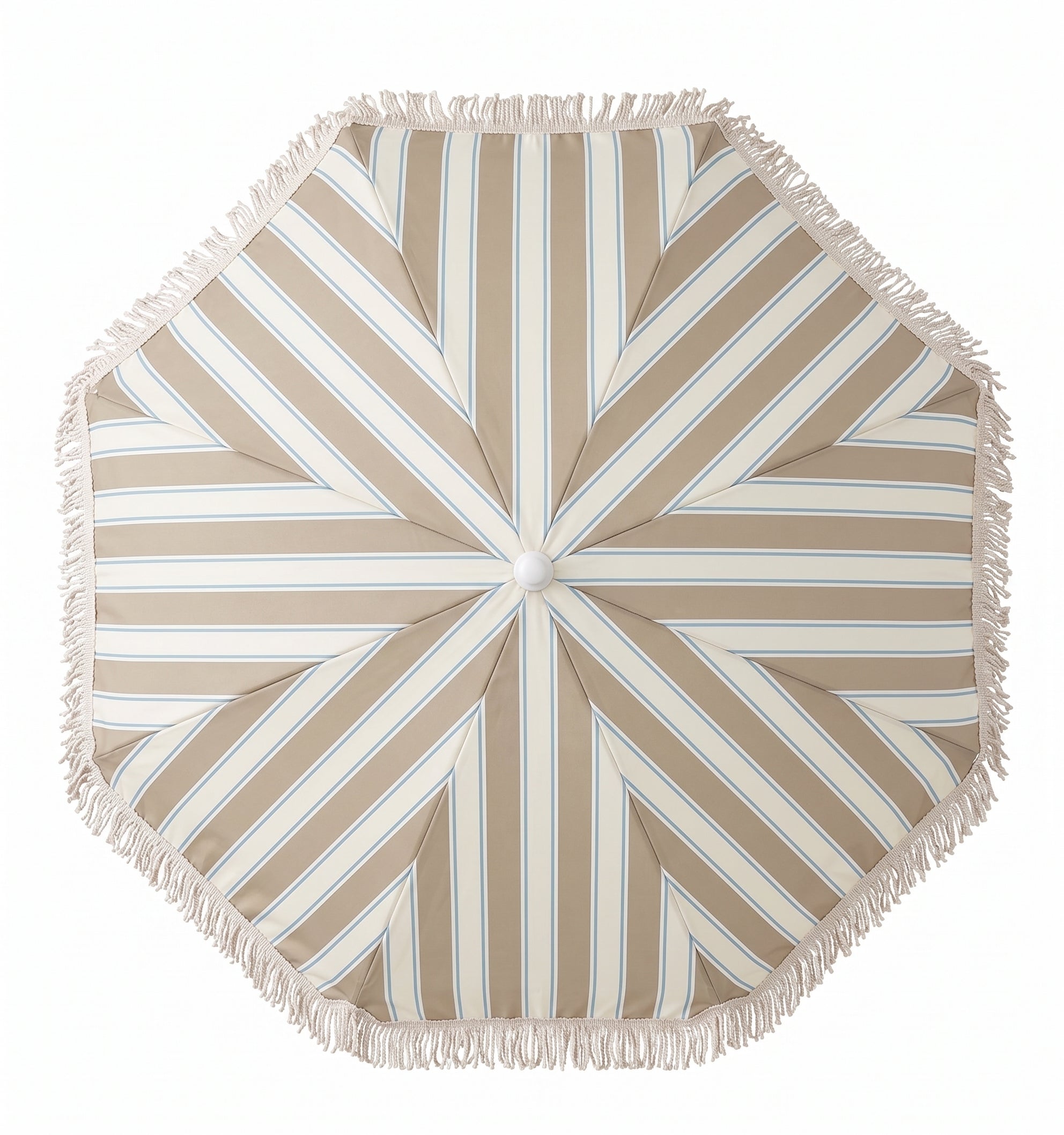 Quitasol de Playa Vintage Beige lineas