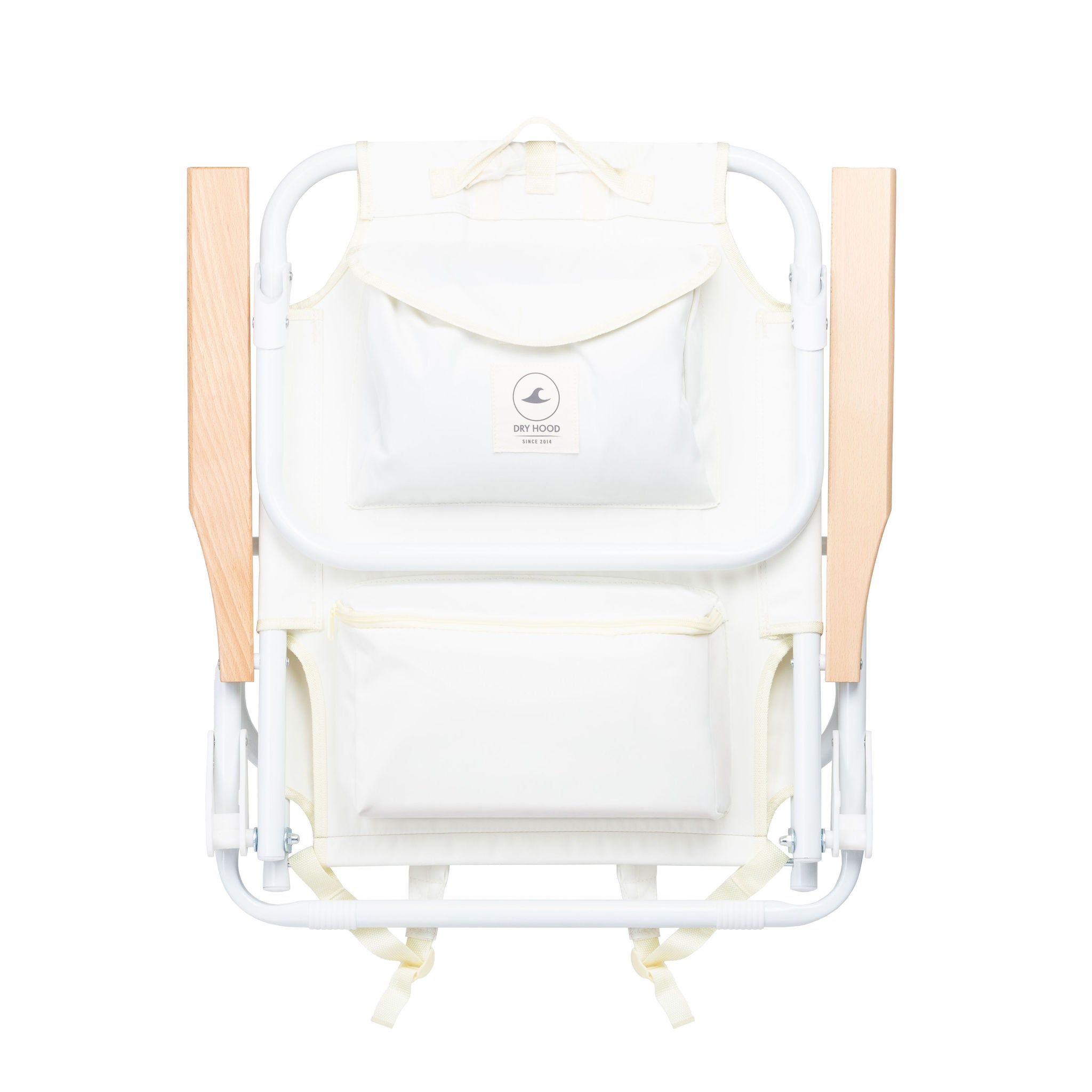 silla de playa con mango de madera