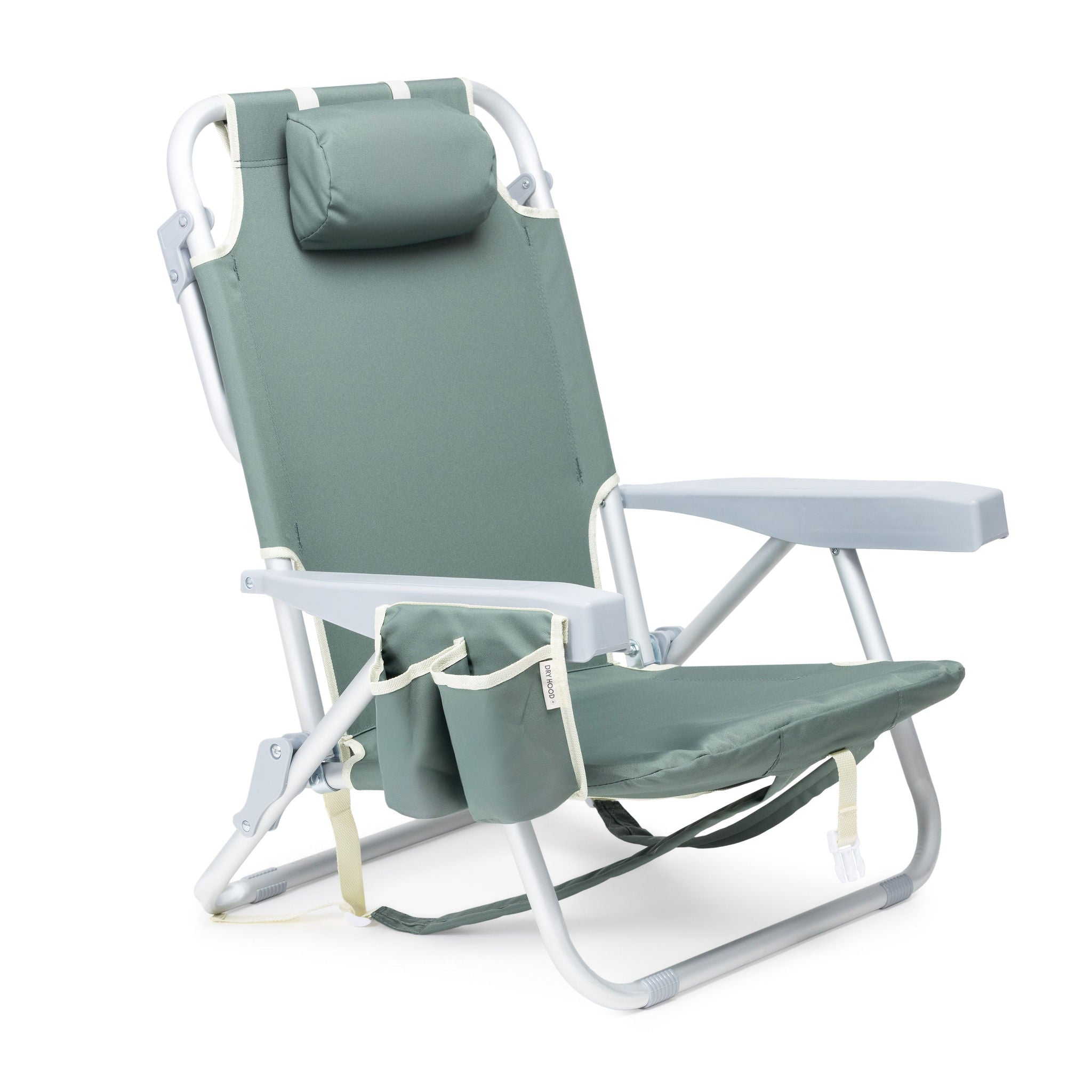 silla de playa mochila verde