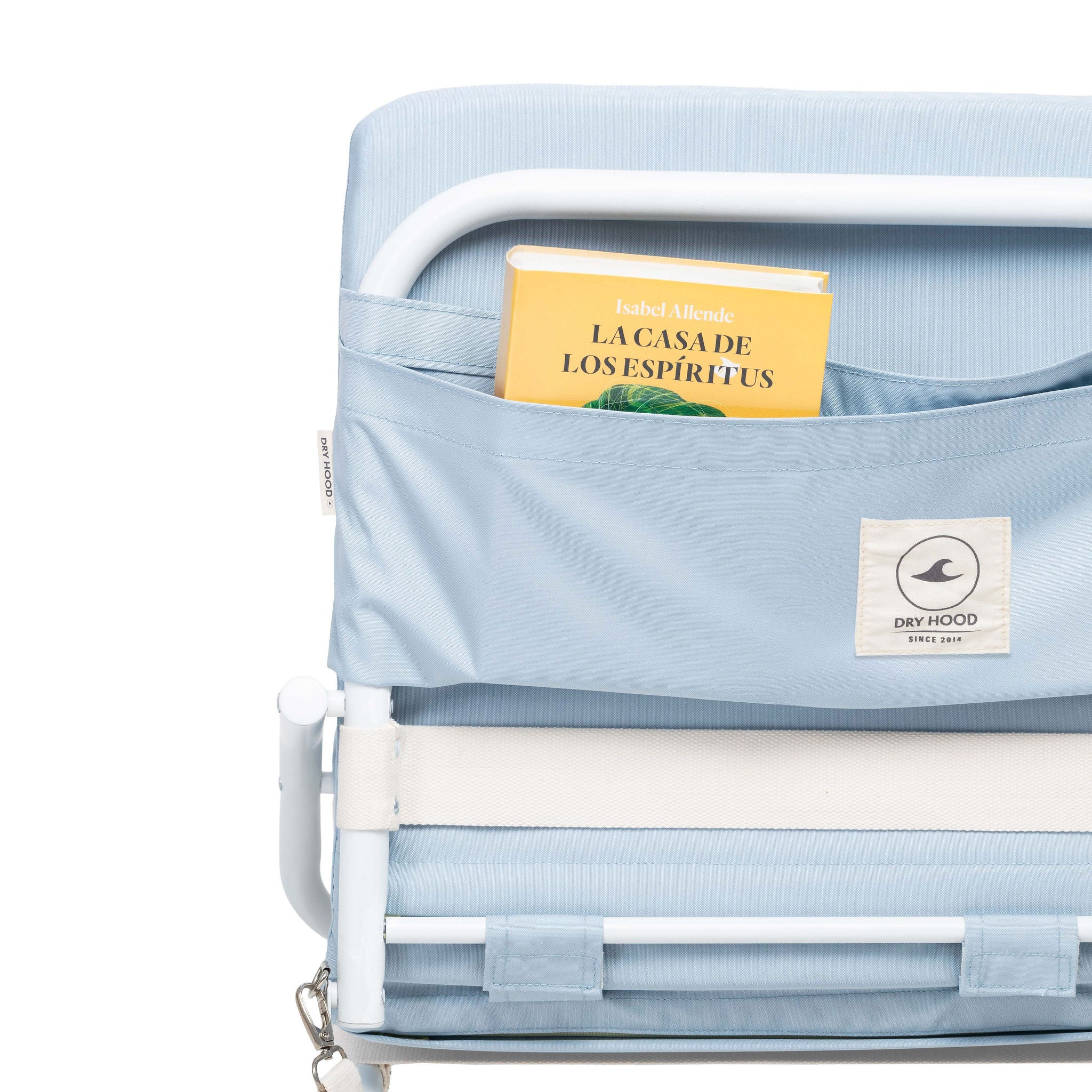 silla baja de playa acolchona solida con bolsillo trasero