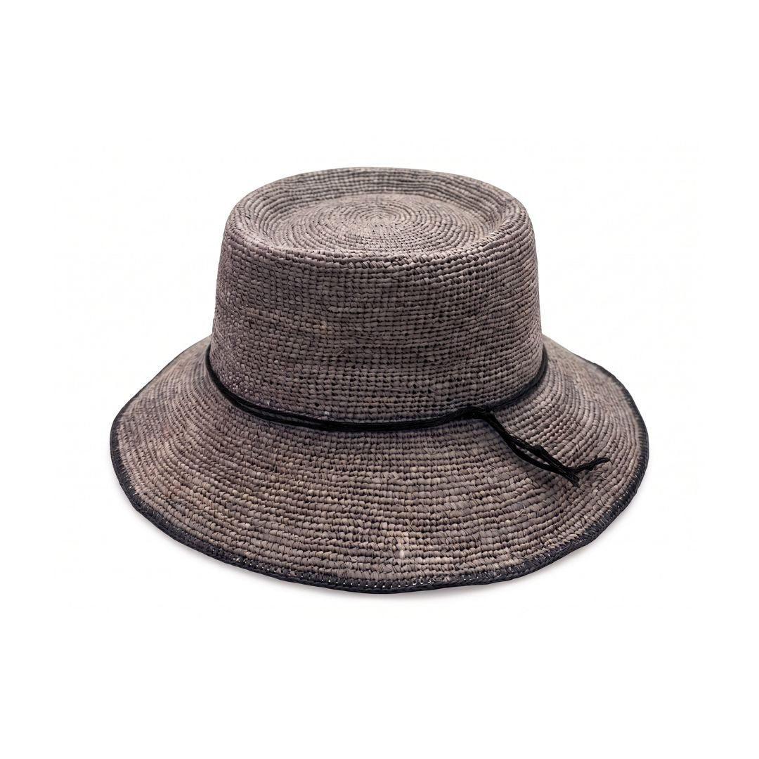 Sombrero Playa Ibiza Gris Linea