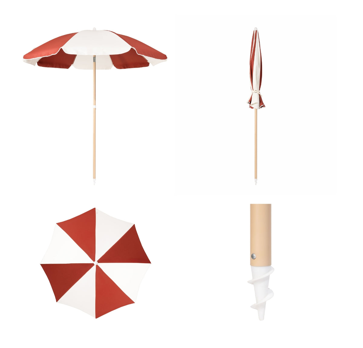 Caracteristicas Quitasol de Playa Classic Rojo