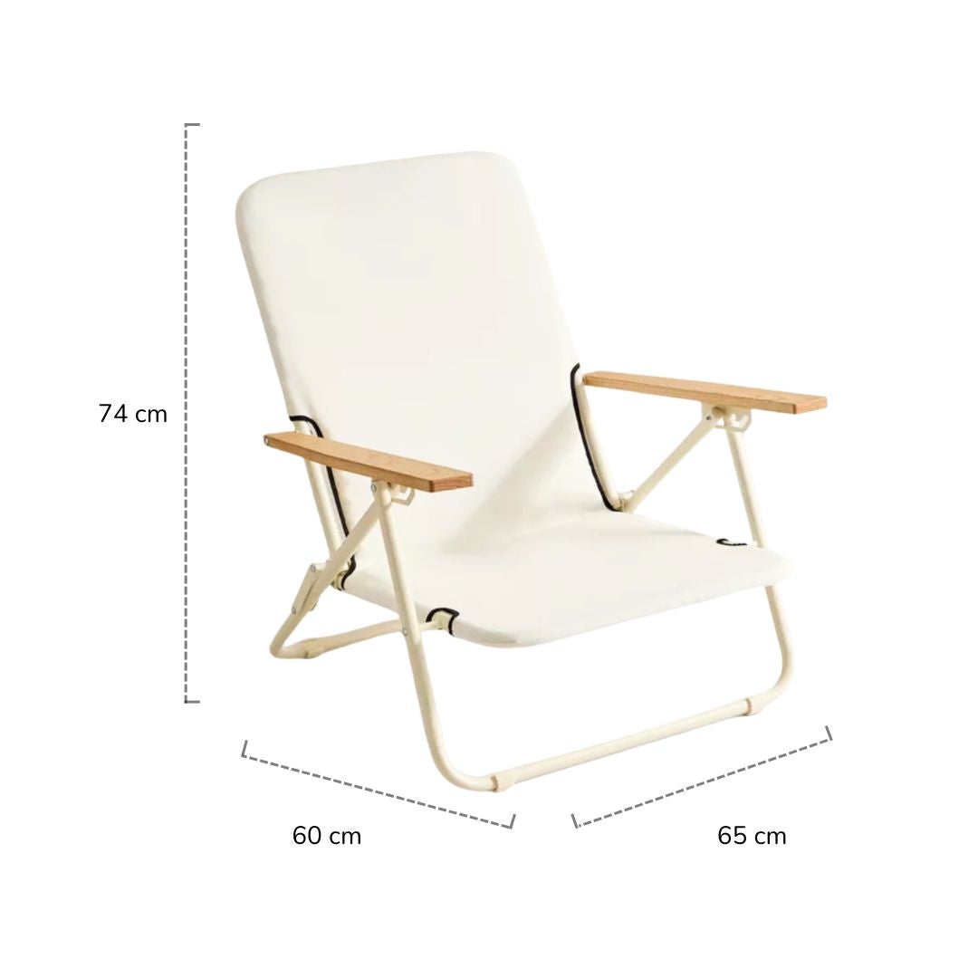 Silla Plegable Harbour Crema, vista 2 | DryHood