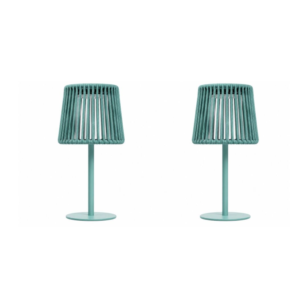 pack de 2 lamparas de mesa para exterior