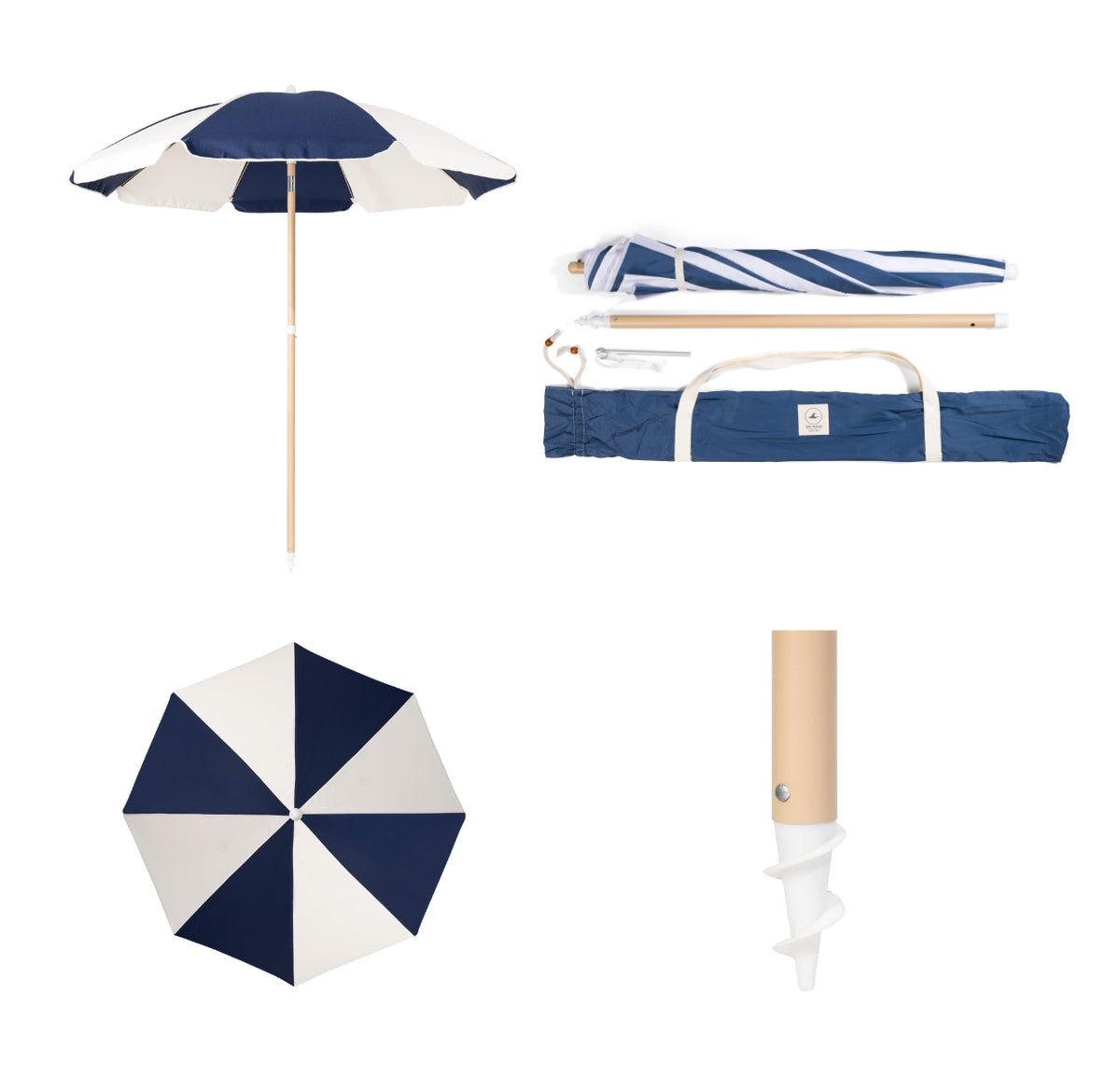 Caracteristicas Quitasol de Playa Classic Azul