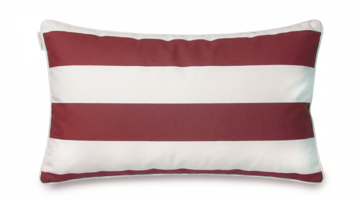 Cojín Rectangular Maison Rojo Líneas | DryHood