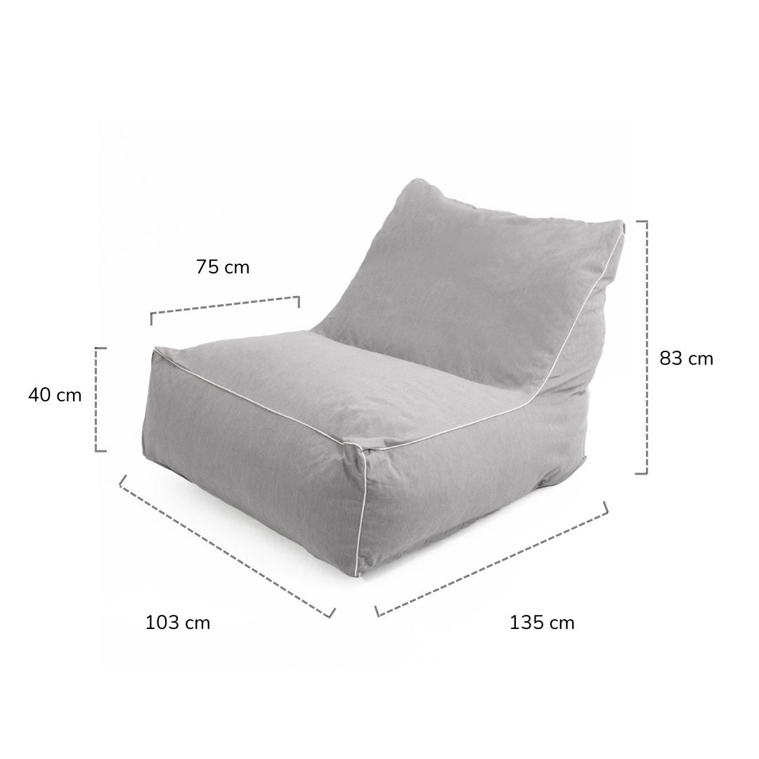 Sillón Exterior Cannes Gris