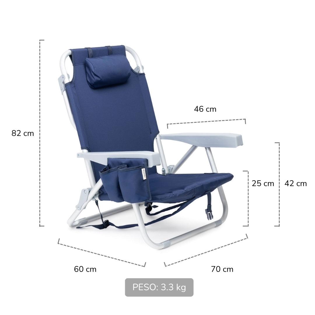 Silla de playa plegable
