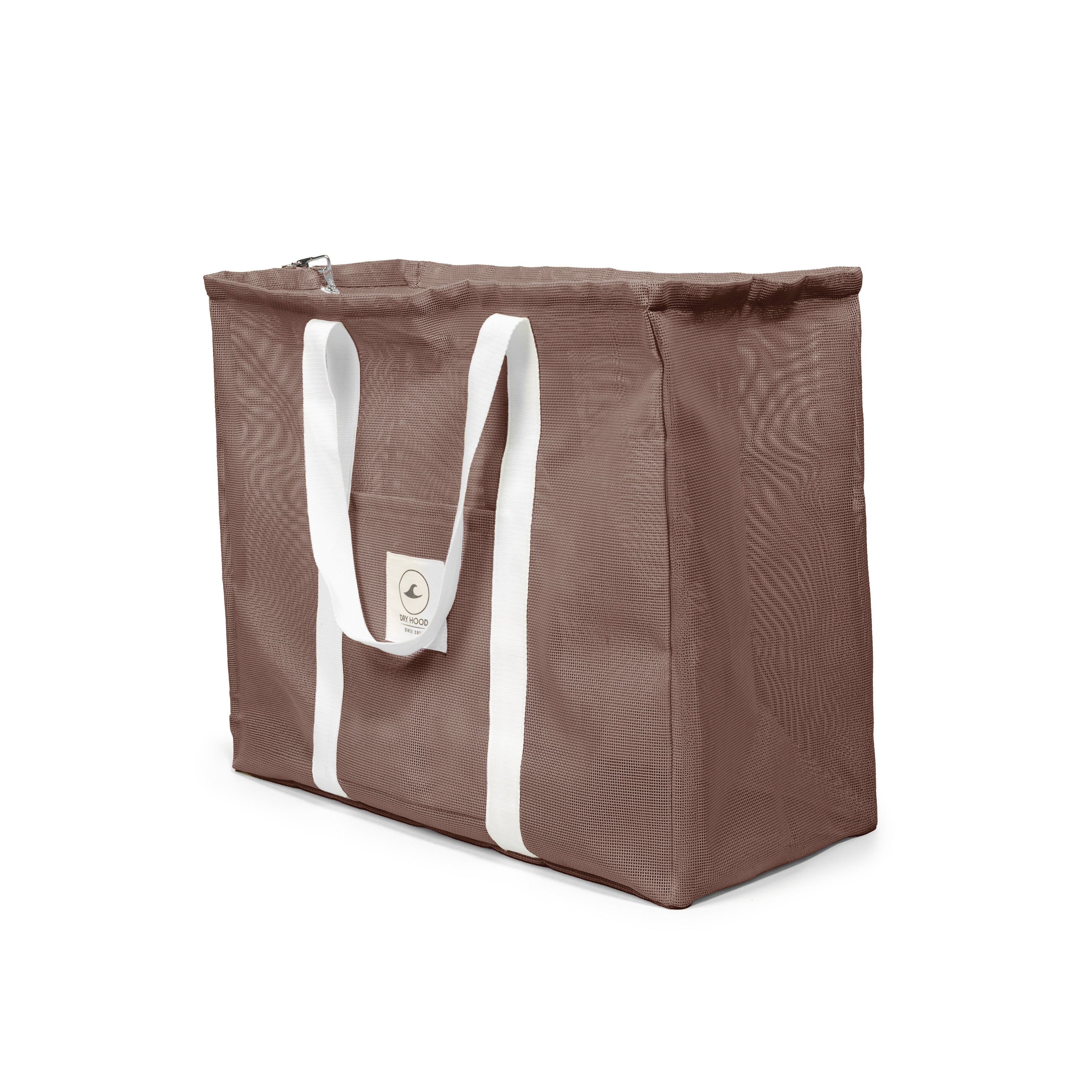 bolso malla cafe playa nuevo color correas algodon