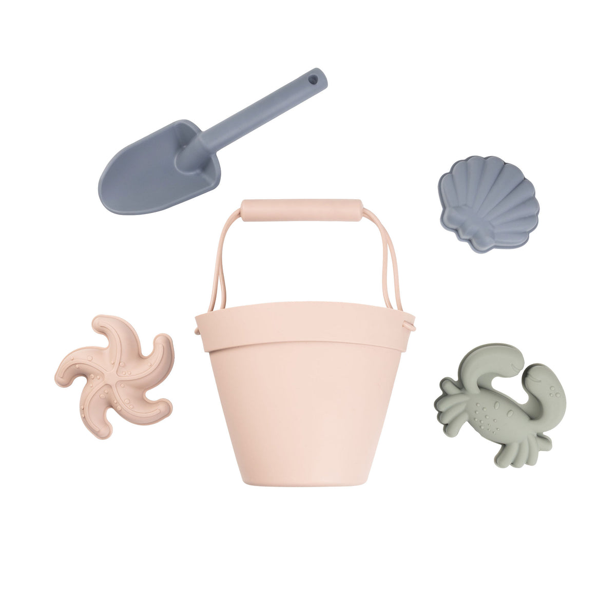 Balde de silicona para niños con figuras