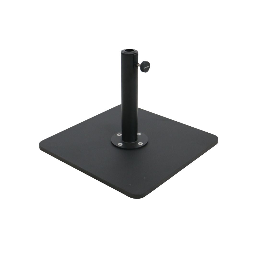 Base de Quitasol Negra 20 kg lateral