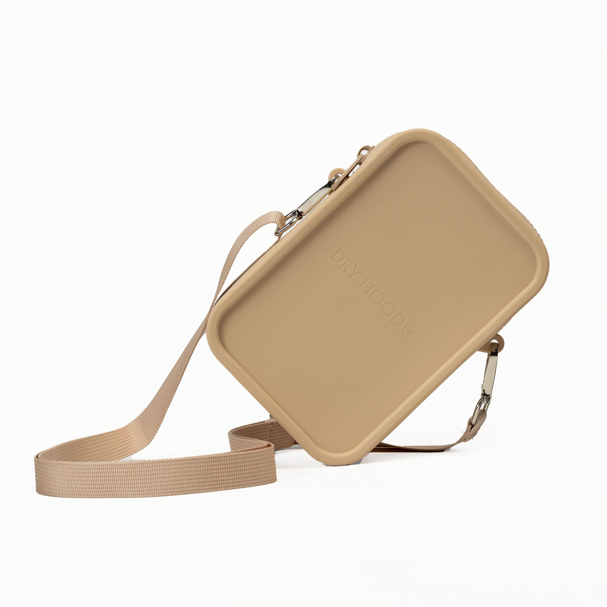 Cartera silicona crossbody beige