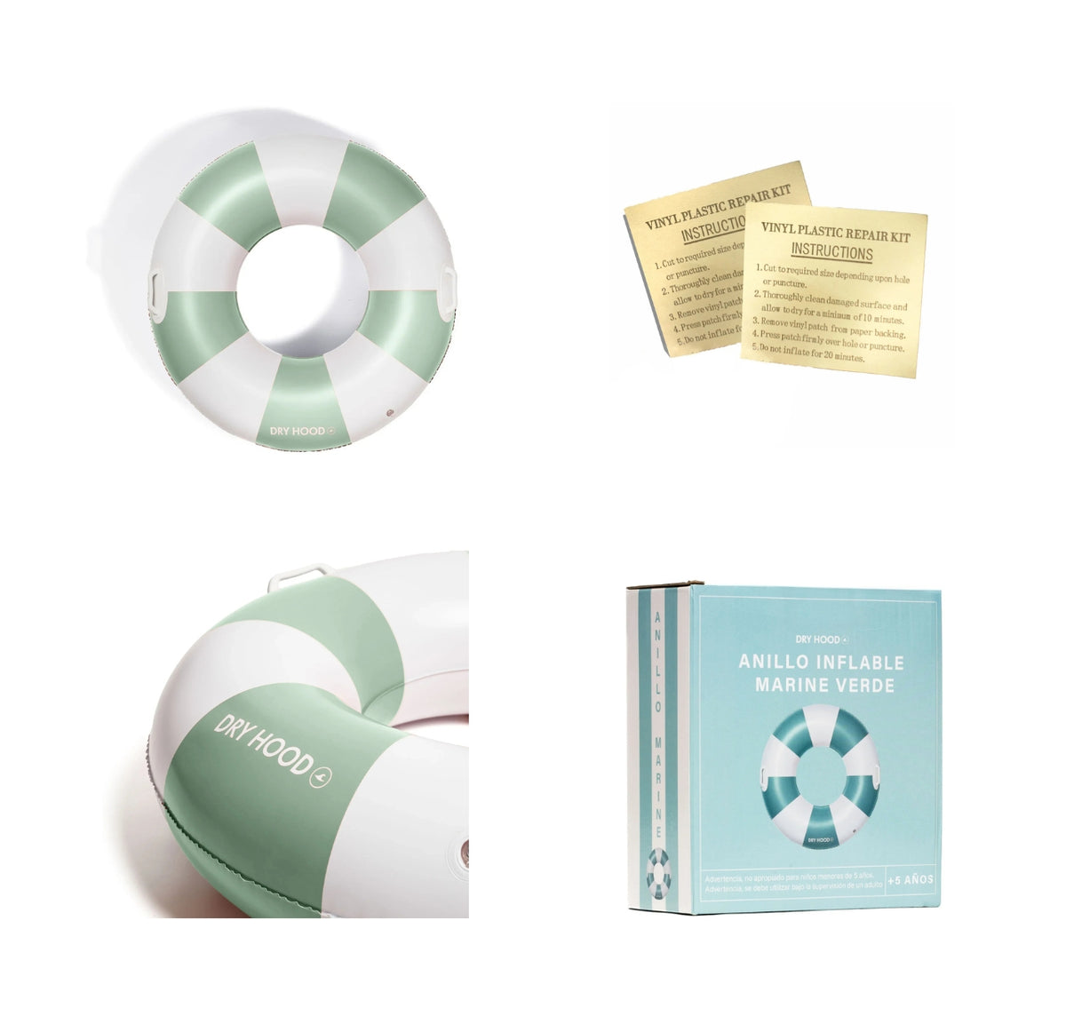 Caracteristicas Anillo inflable piscina Marine Verde