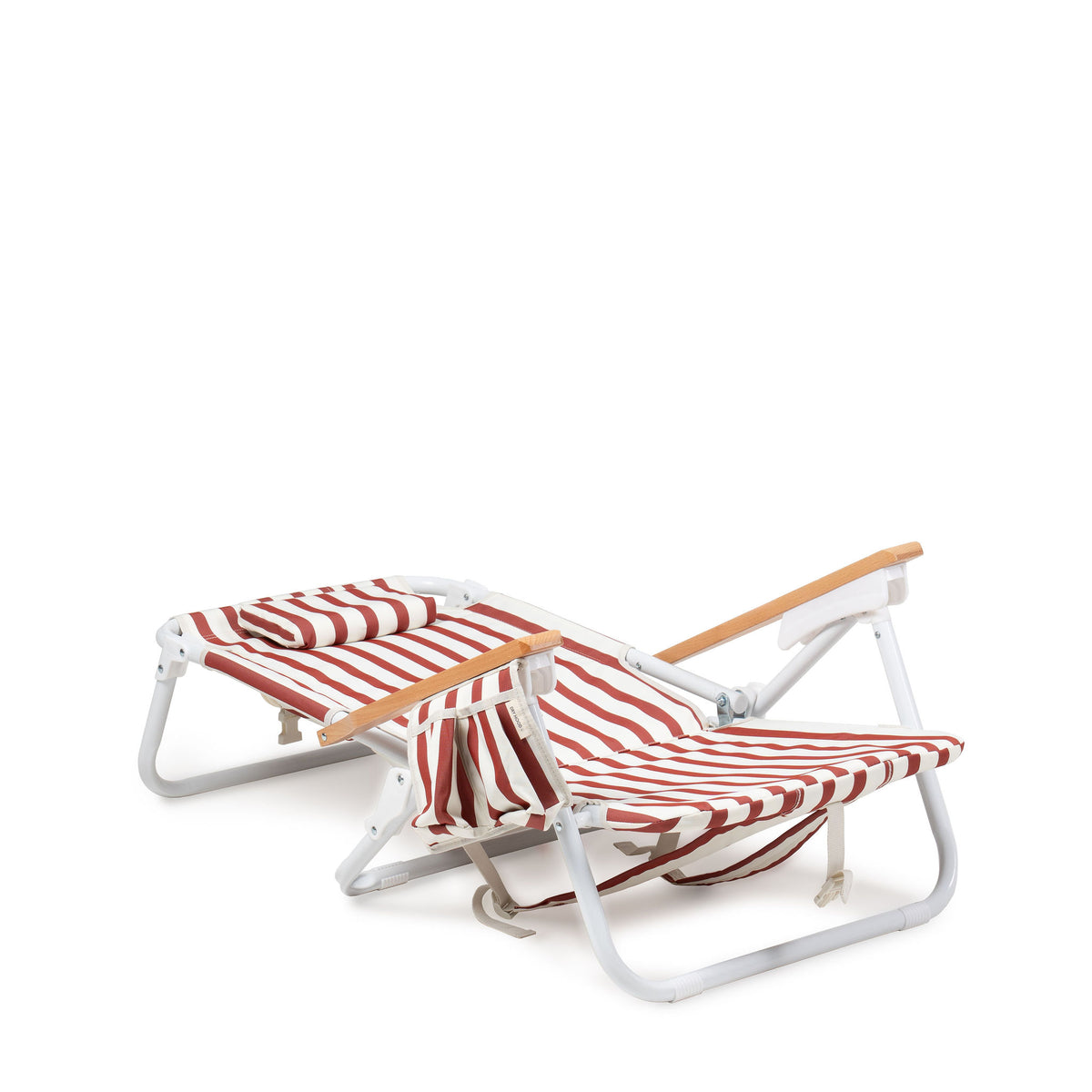 Silla playa Vintage Rojo Lineas