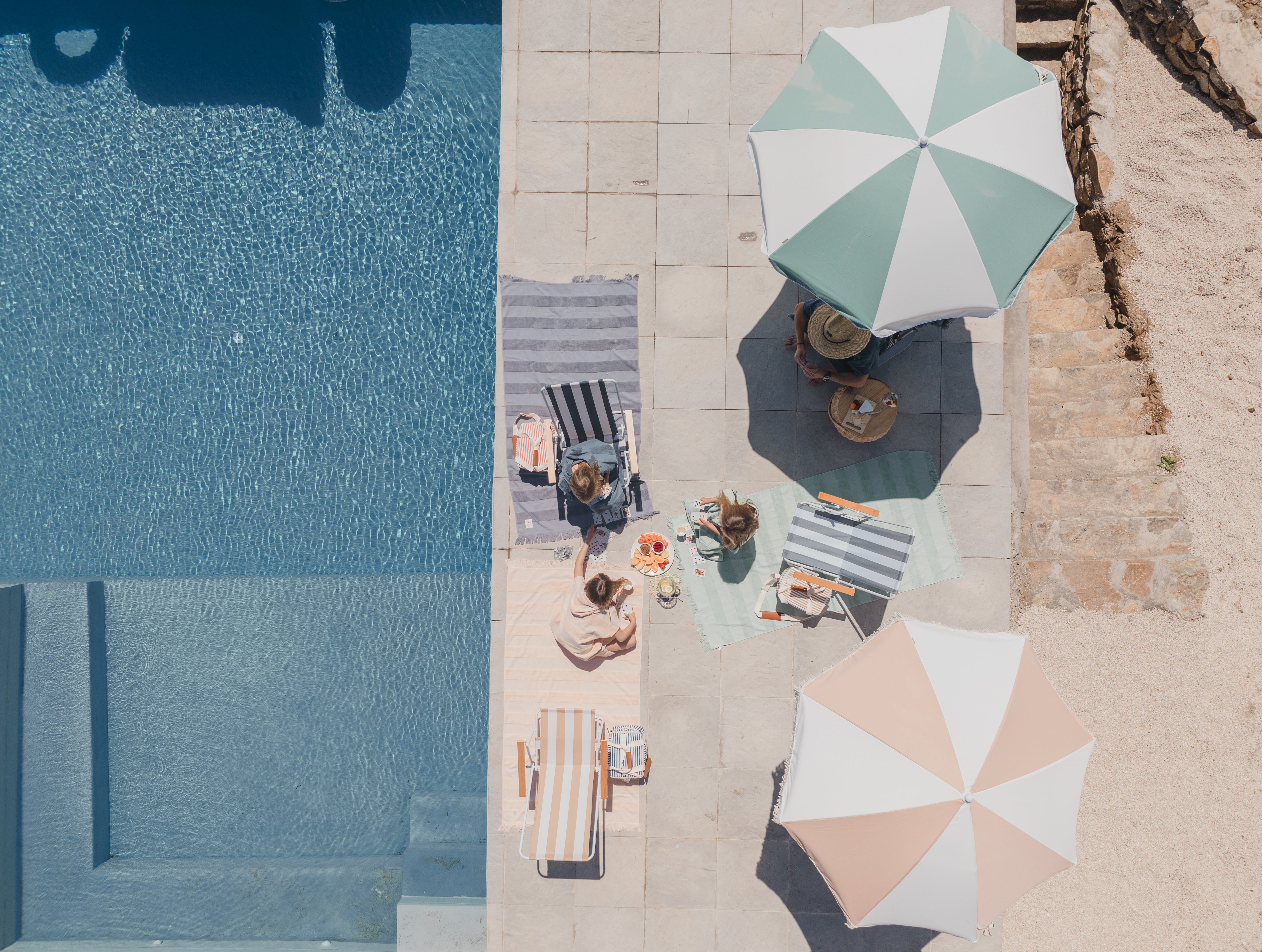 set de productos de playa