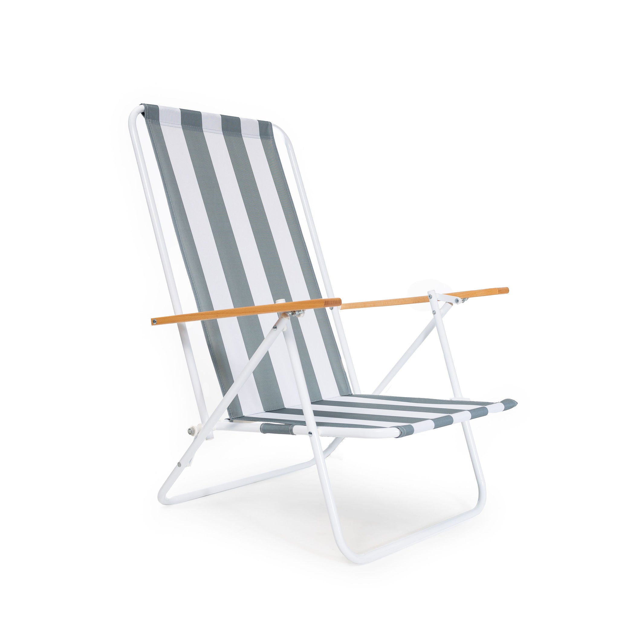 Silla de playa plegable verde