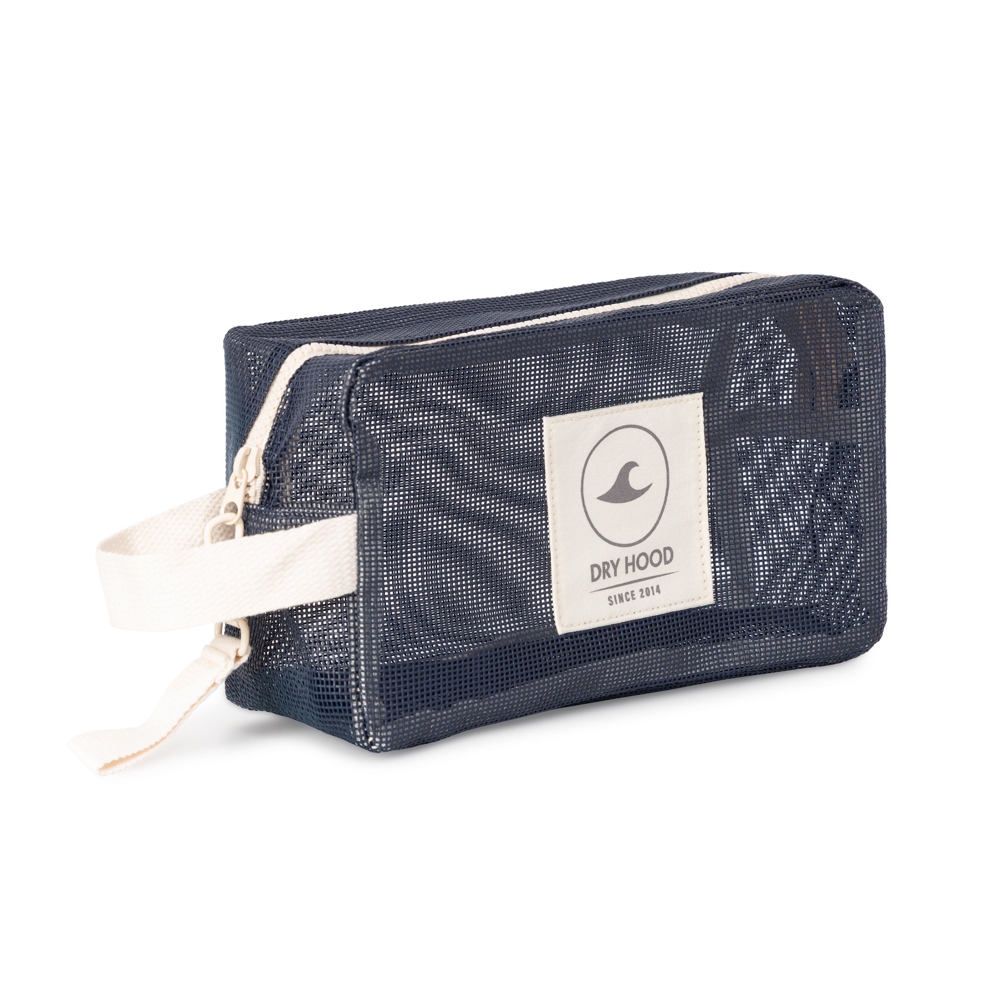 estuche de malla azul