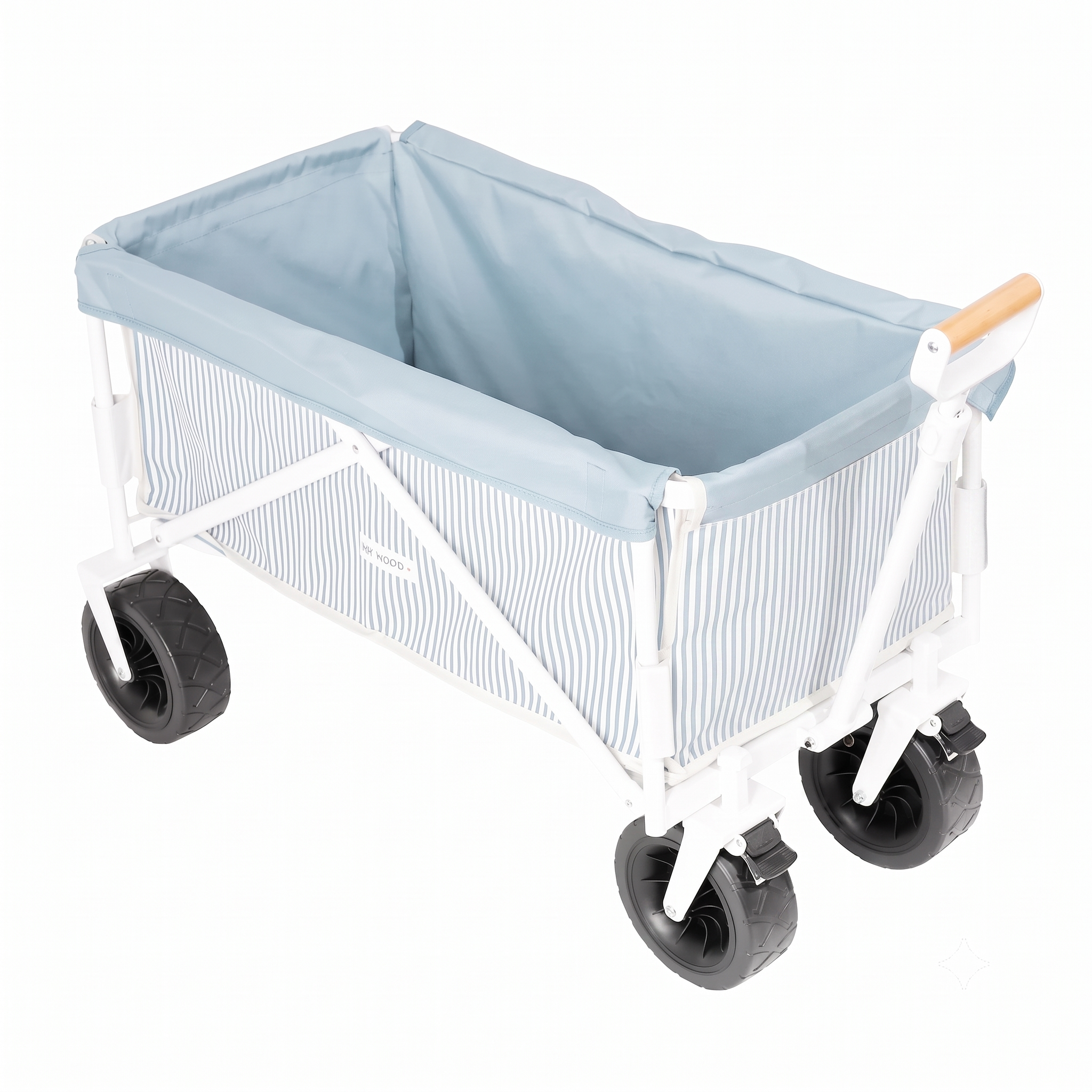 Carrito de Playa Discovery Celeste Líneas