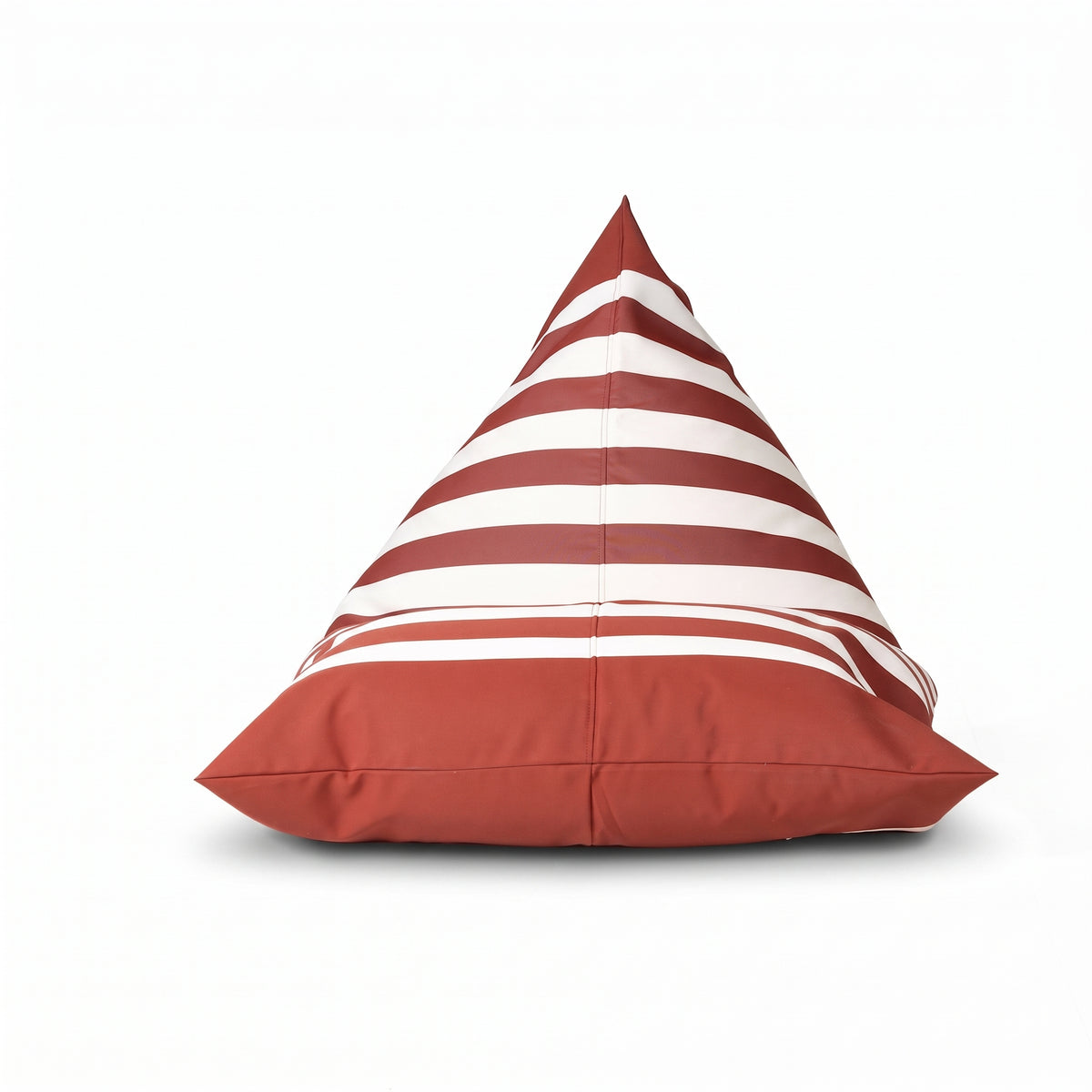 Puff de Exterior Riviera Rojo Lineas