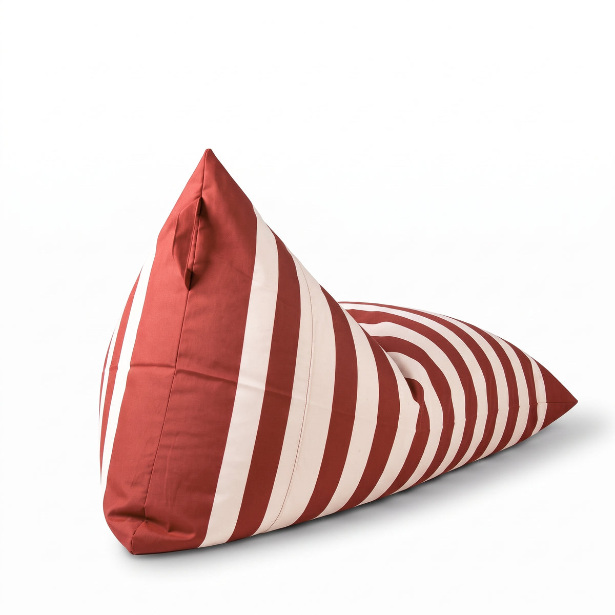 Puff de Exterior Riviera Rojo Lineas