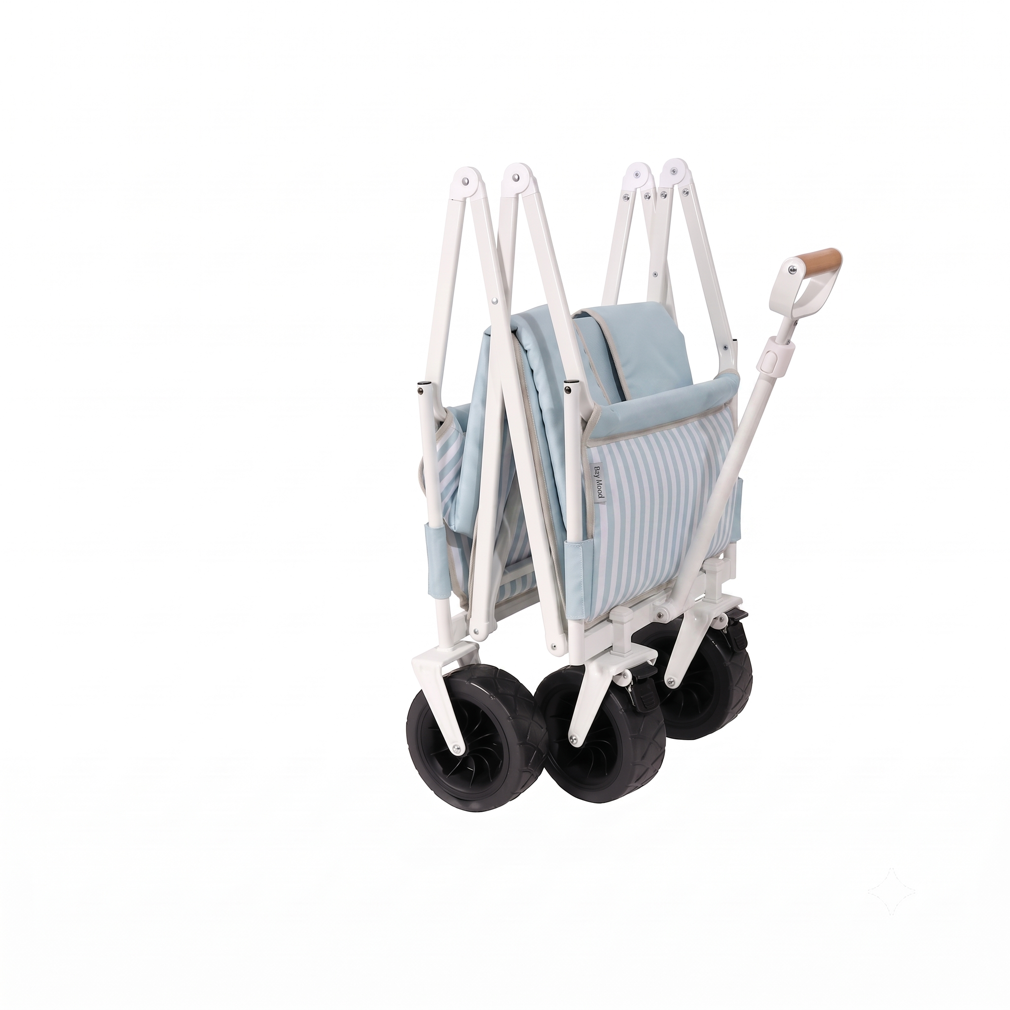 Carrito de Playa Discovery Celeste Líneas