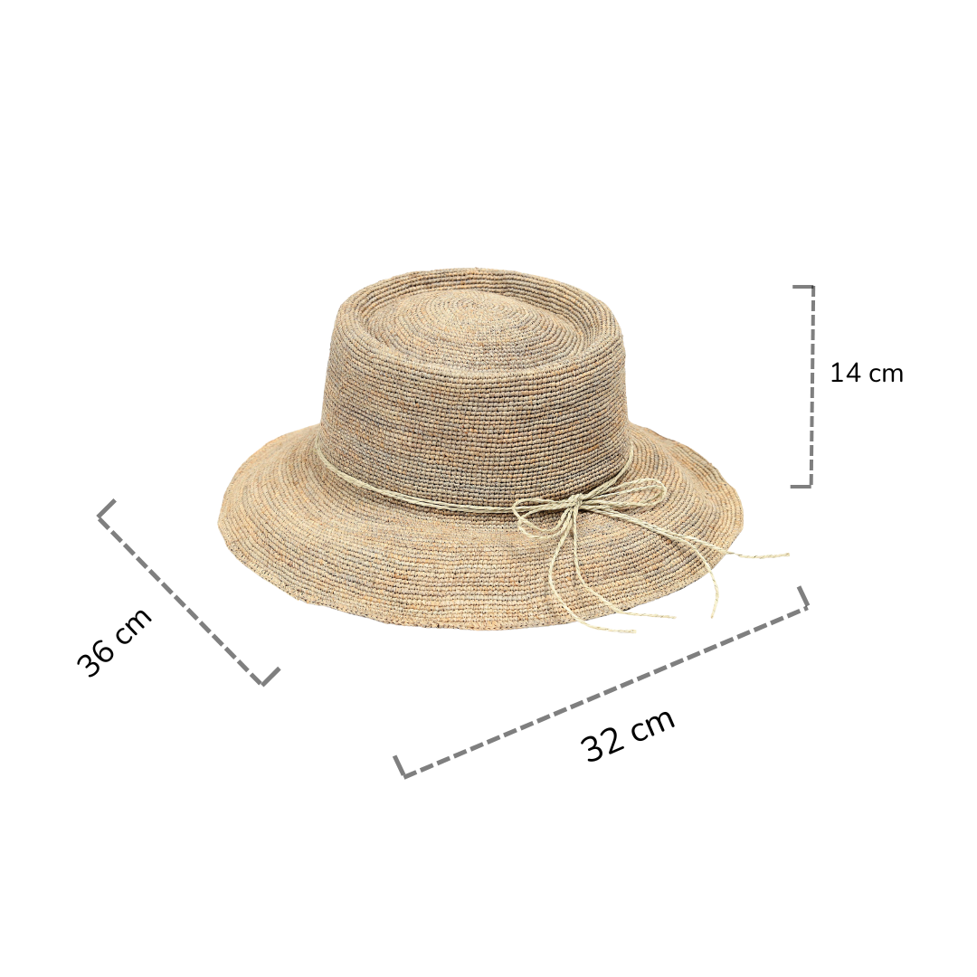 Sombrero Playa Ibiza Gris