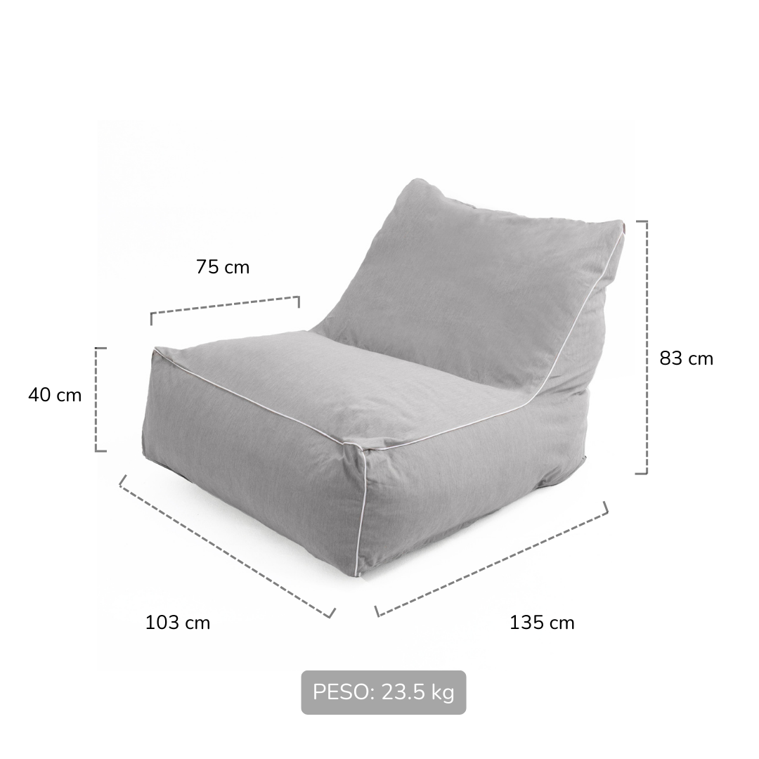 Sillón Exterior Cannes Gris