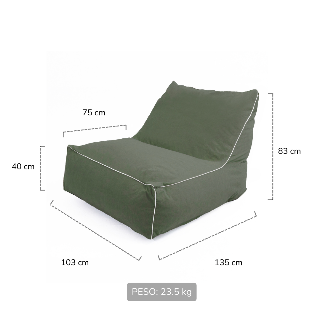 Sillón Exterior Cannes Verde