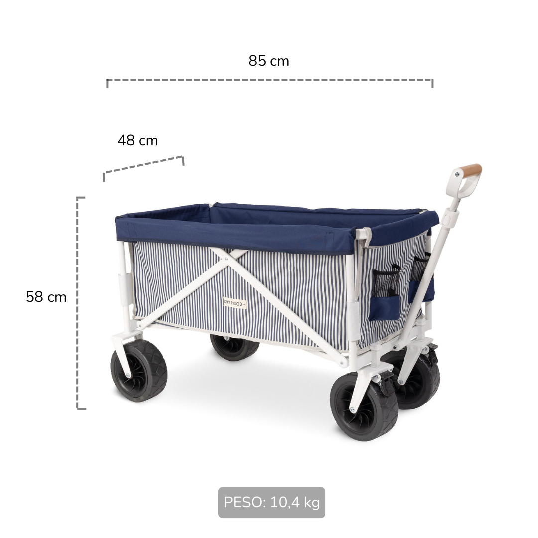 carrito de playa lineas