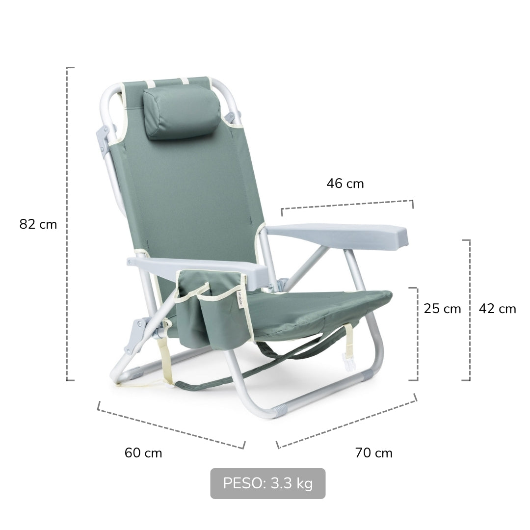 Silla de playa plegable