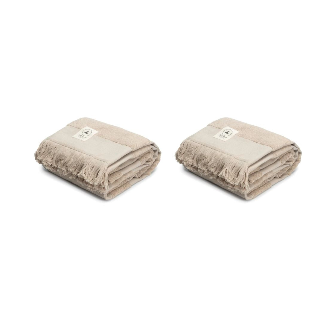 Pack 2 Toallas Menorca Beige