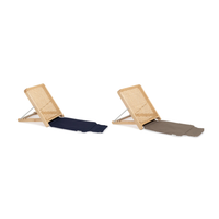 Set Respaldo Rattan Versailles Azul y Café