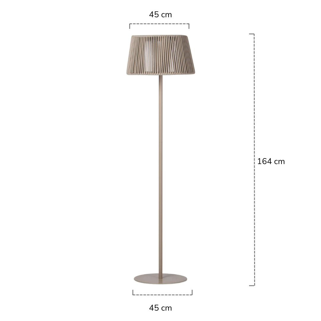 Lámpara solar recargable Høvann Beige