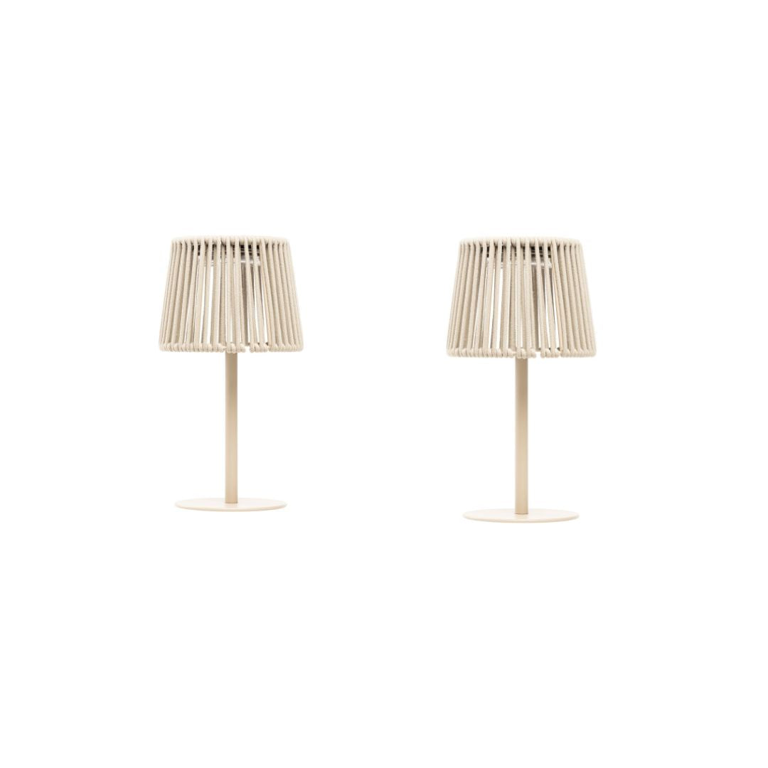 Pack 2 Lámparas Solares Søvik Beige