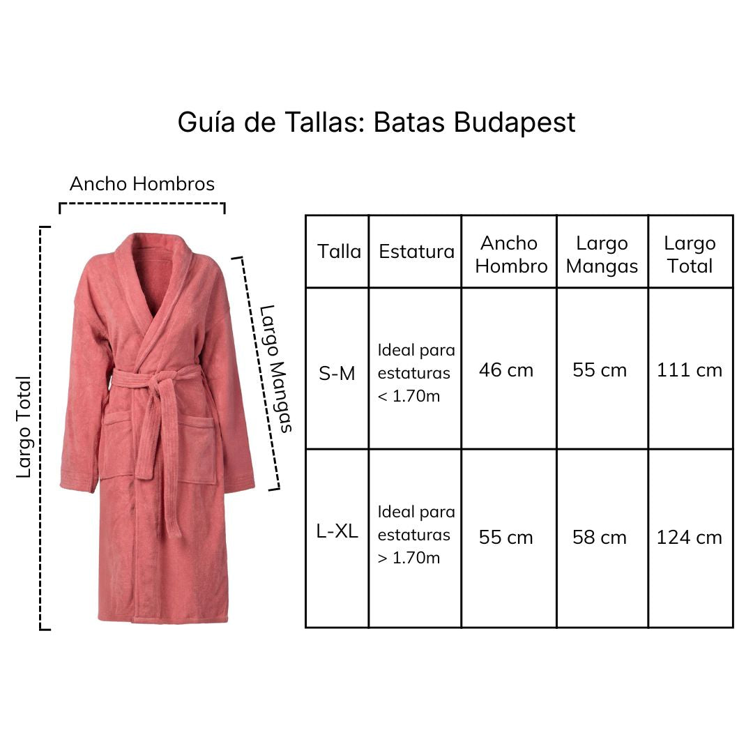 medidas bata de baño