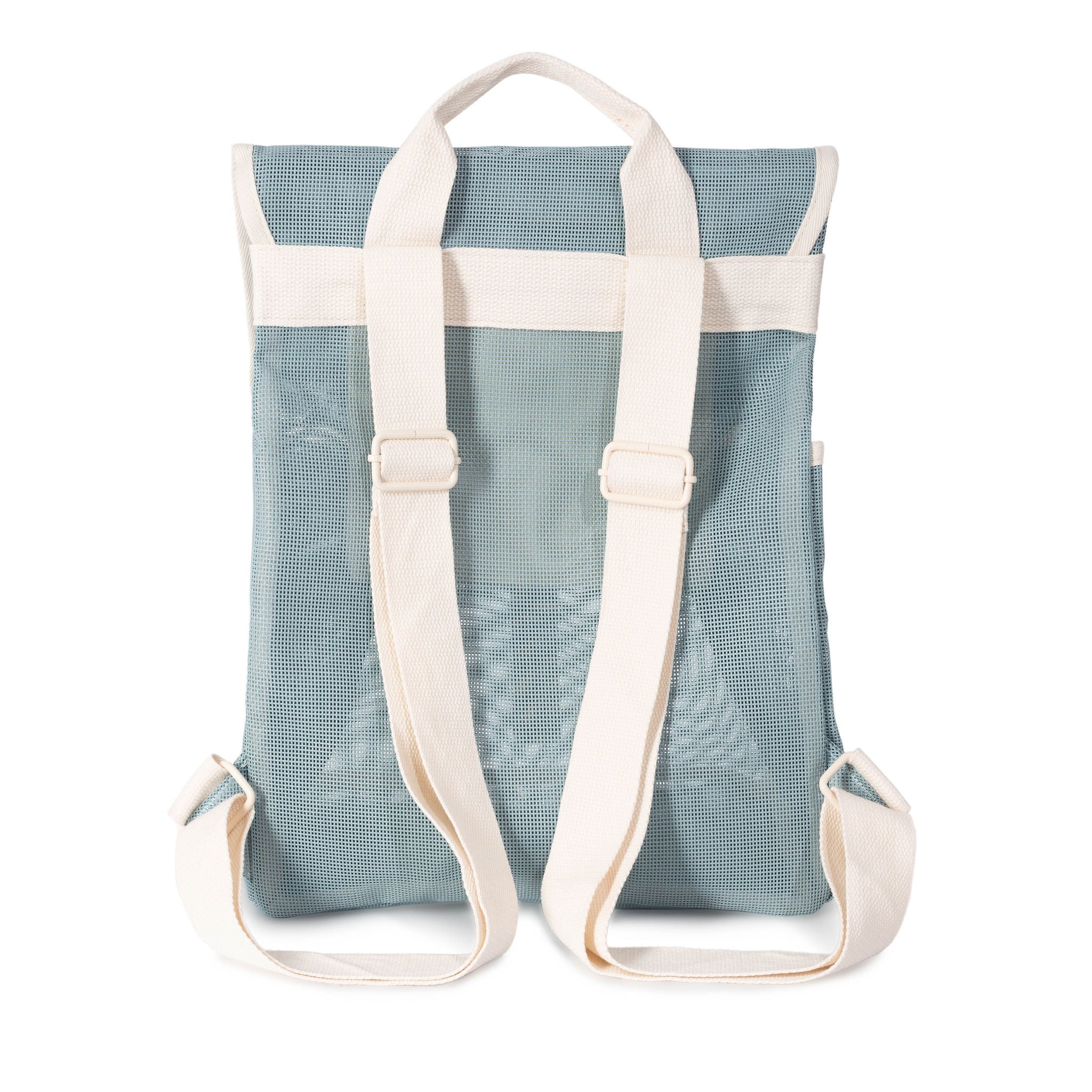 Mochila de playa celeste