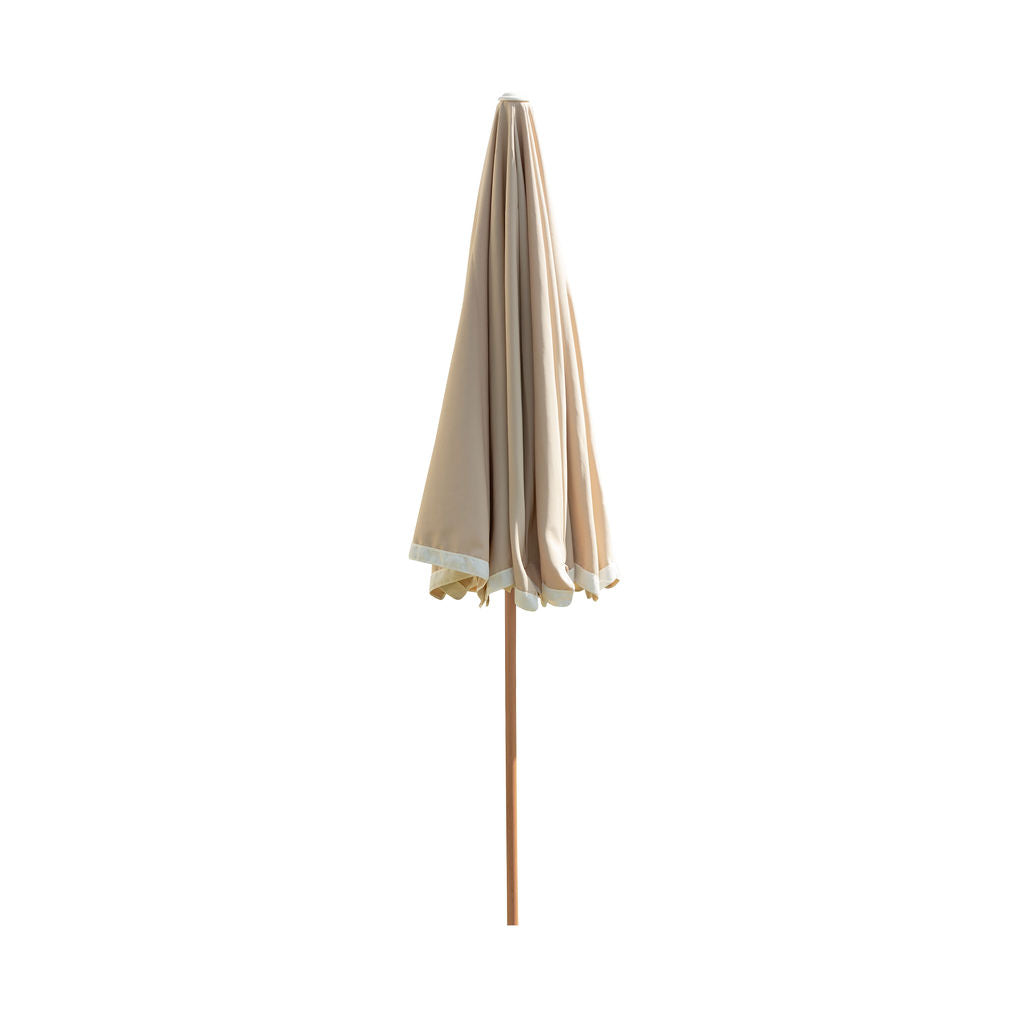Quitasol de terraza beige