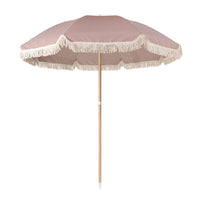 Quitasol de playa rojo